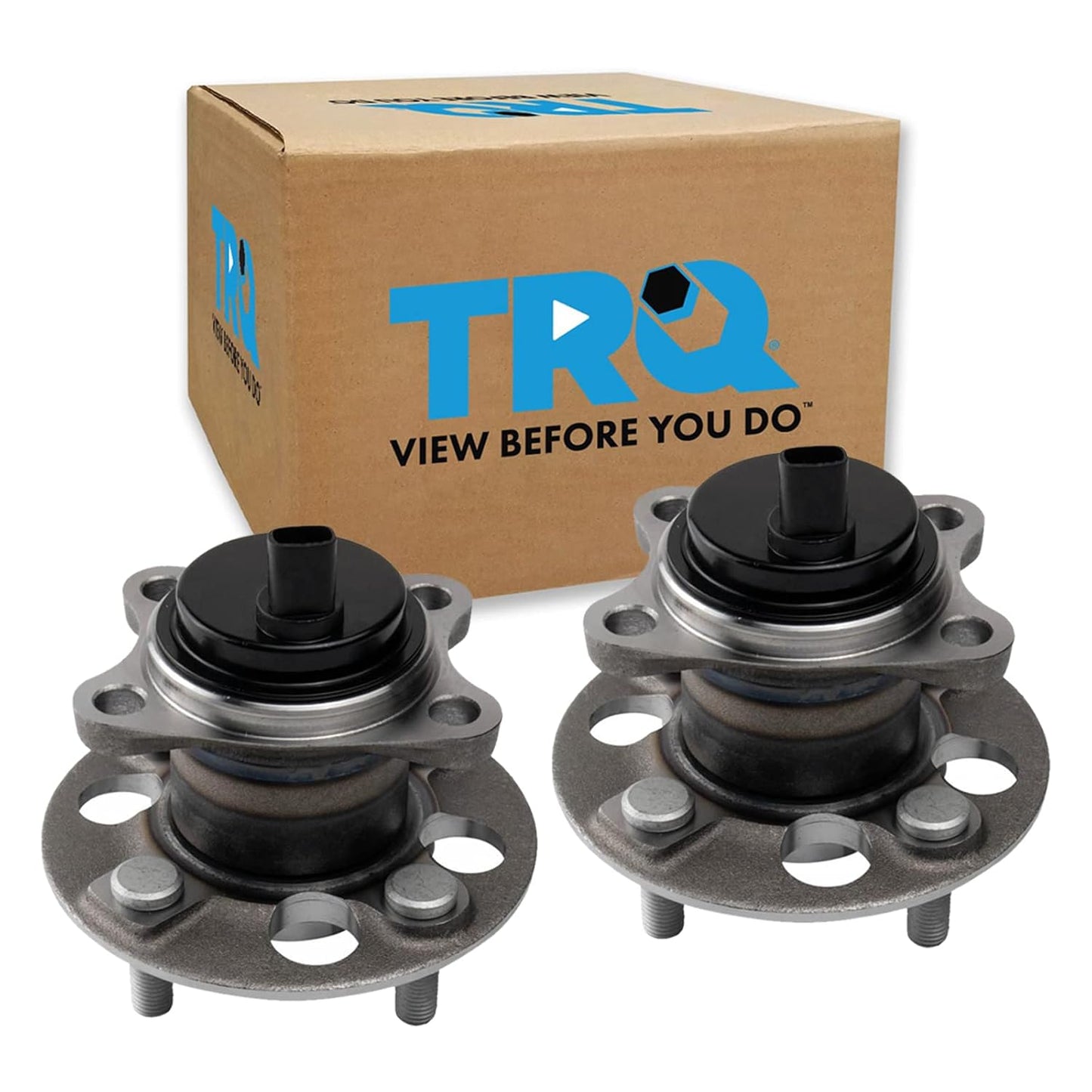 TRQ Rear Wheel Bearing & Hub Assembly Set for Toyota Yaris