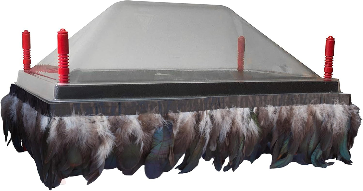 RentACoop Chick Brooder Heating Plate Set - Warms 30 Chicks Safely - Adjustable Heights - 42W - 16x24