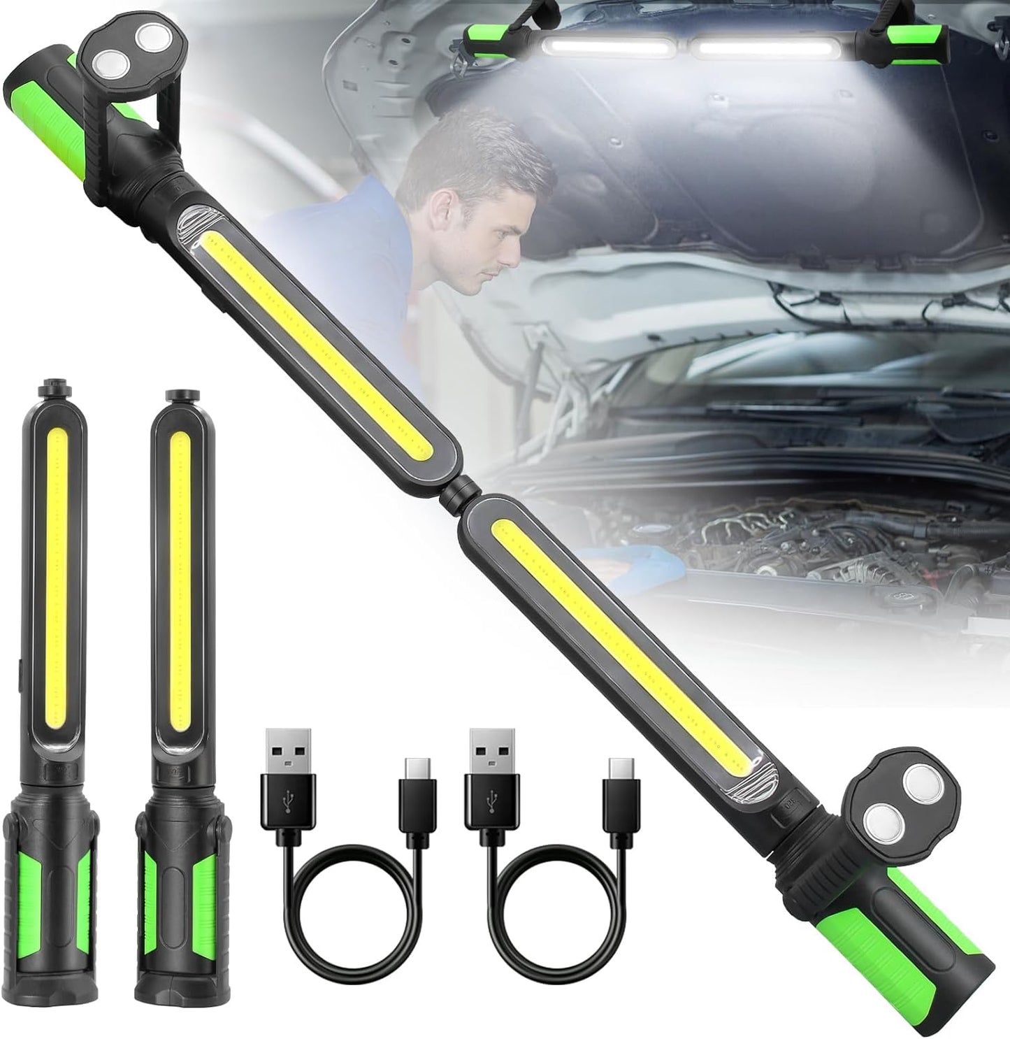 SYLSTAR Work Light for Mechanic - 2400LM LED Rechargeable