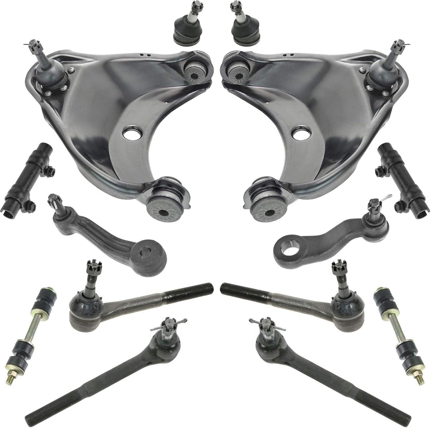 TRQ Front Steering & Suspension Kit for Chevrolet GMC Vehicles