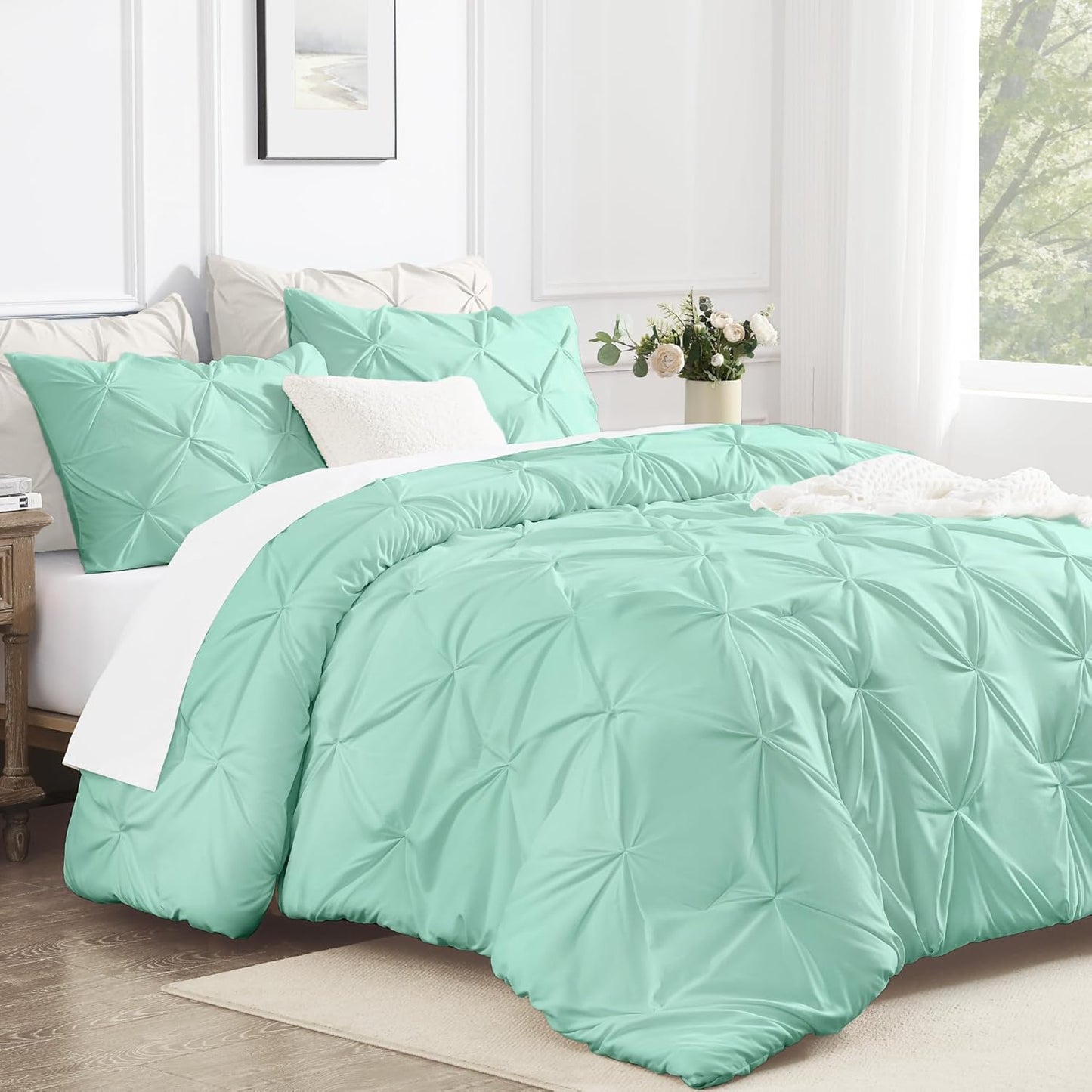Andency Mint Green King Size Comforter Set for All Seasons