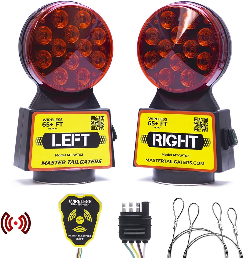 Master Tailgaters Wireless Trailer Tow Lights for Safety & Versatility
