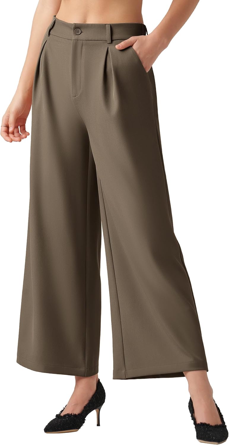 Willit Women's Wide Leg Pants for Business and Casual Wear