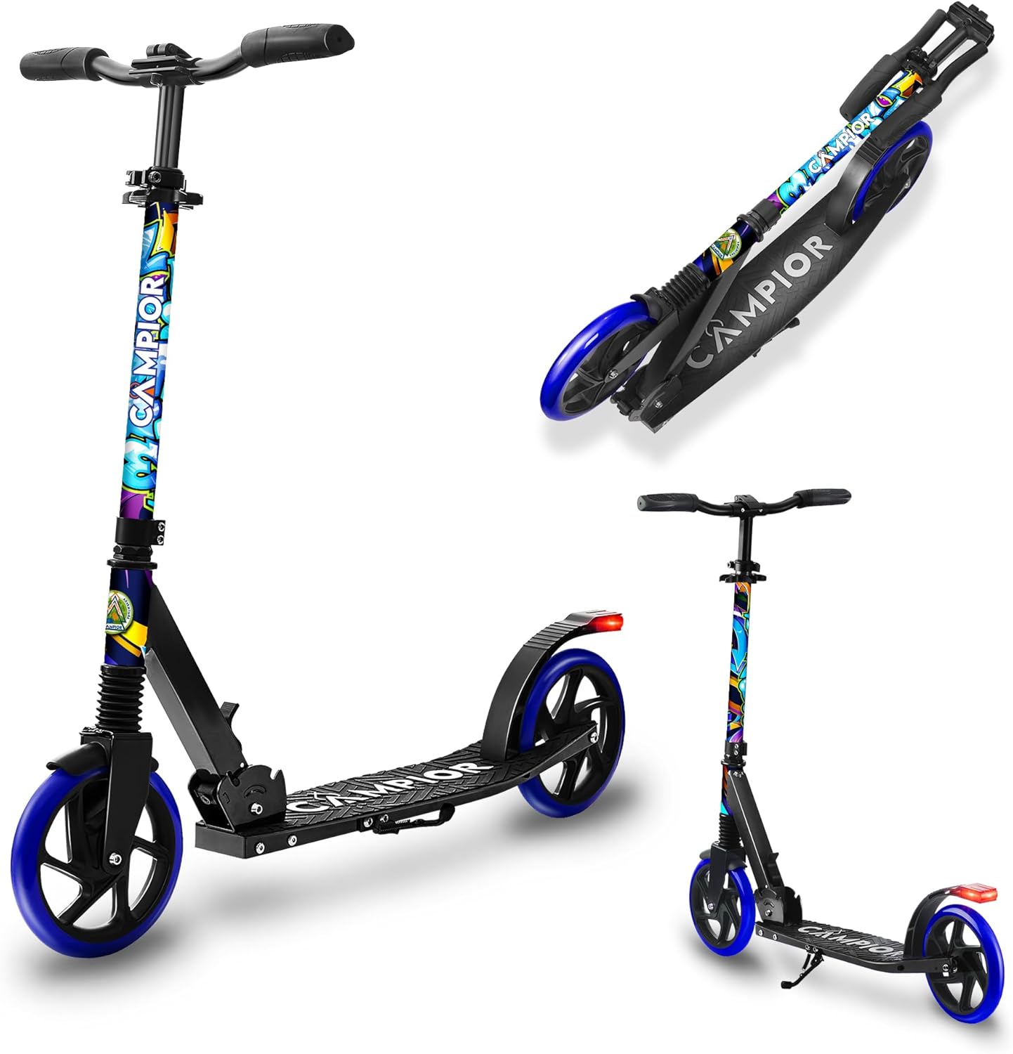 Kick Scooter for Ages 6+ with Adjustable Handlebar and Safety