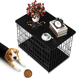 Dog Crate Topper Wood for 24 Inch Wire Dog Crate - Stylish Storage
