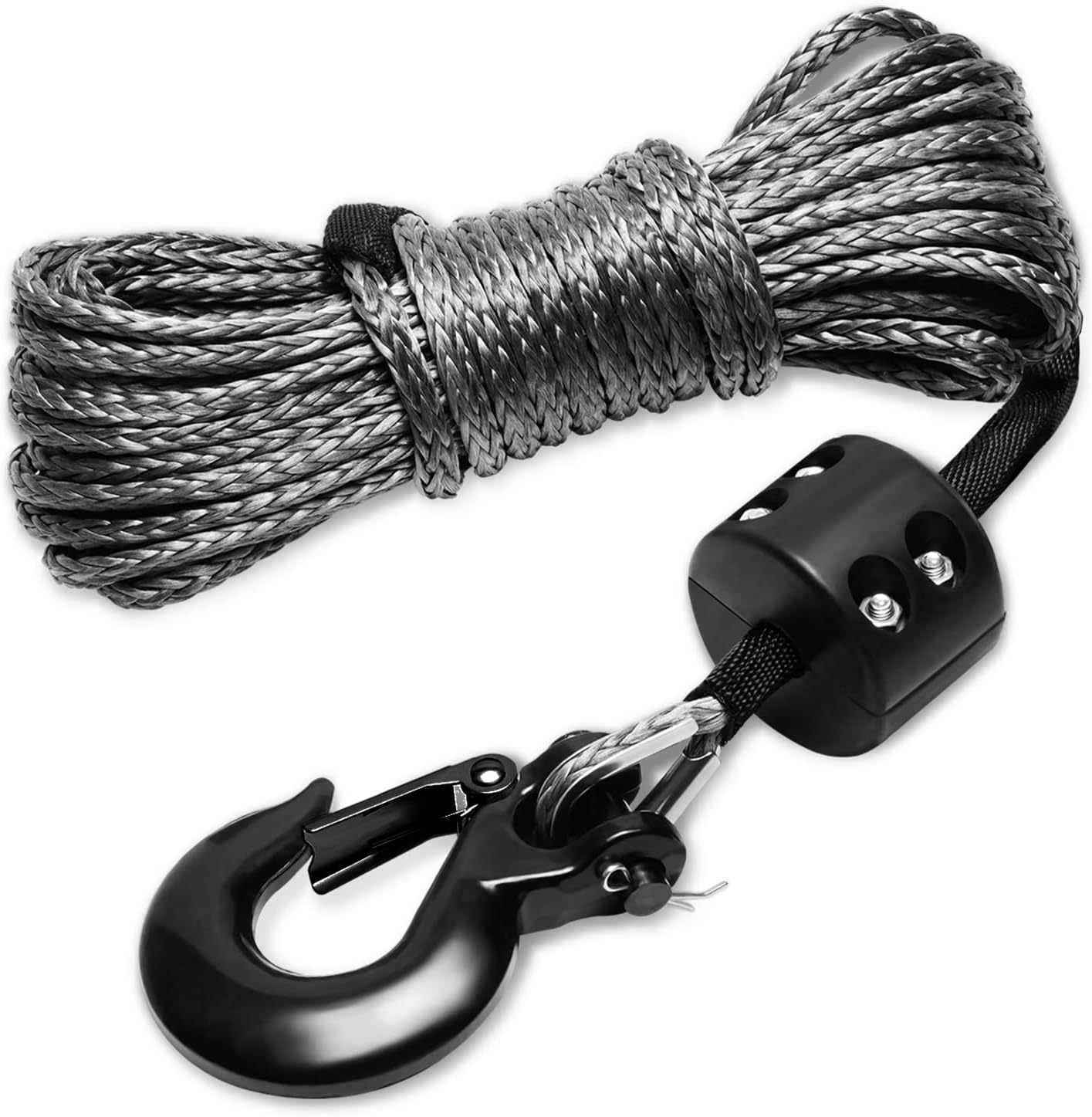 SPARKWHIZ Synthetic Winch Rope Kit for Towing ATV UTV SUV