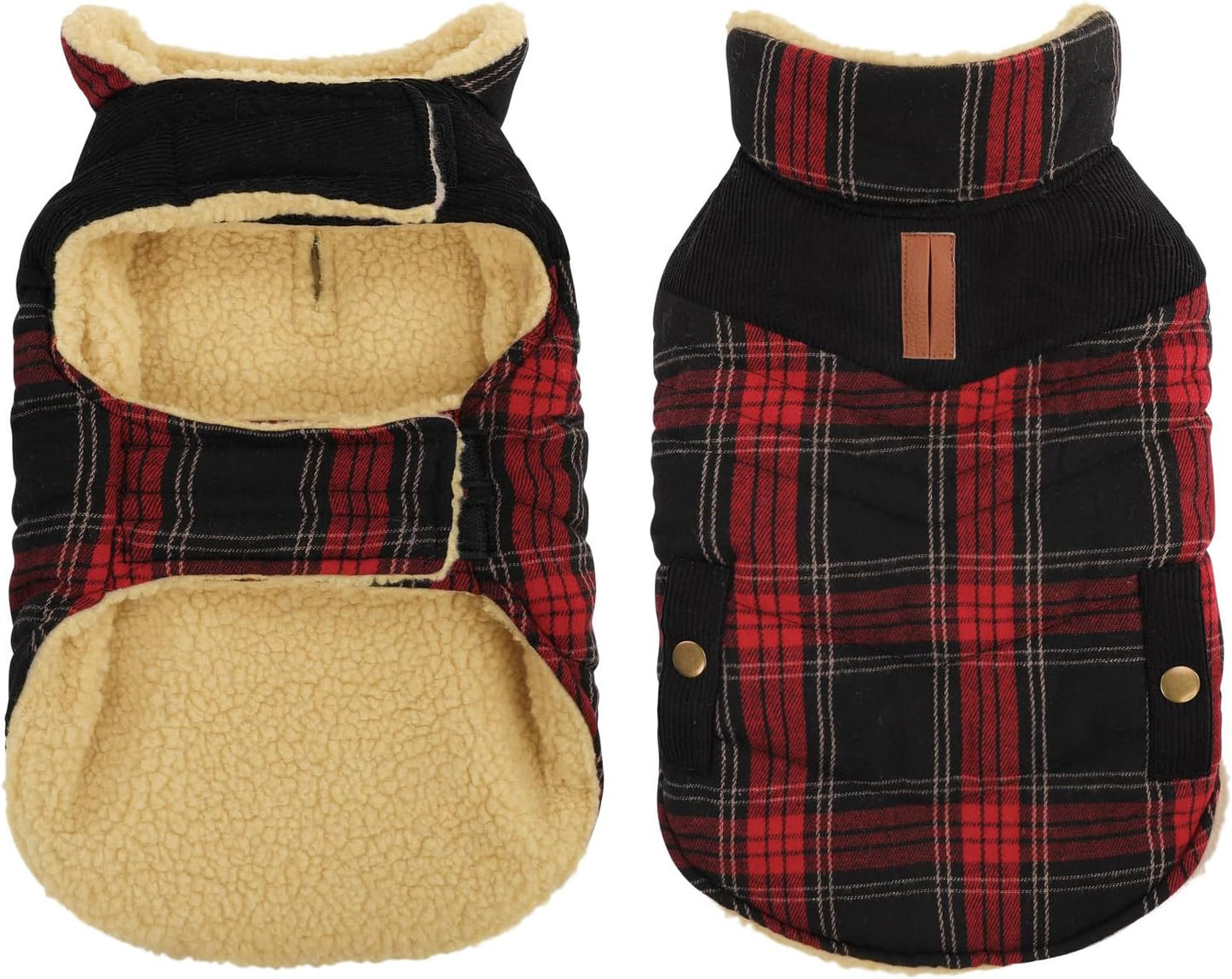 Queenmore Dog Winter Coat for Small and Medium Dogs Warmth