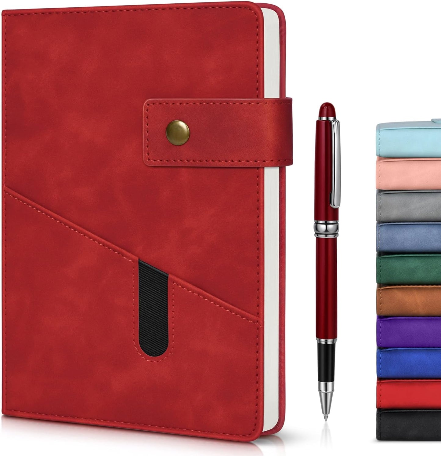 Personalized Leather Journal - 200 Pages, Pen Included!