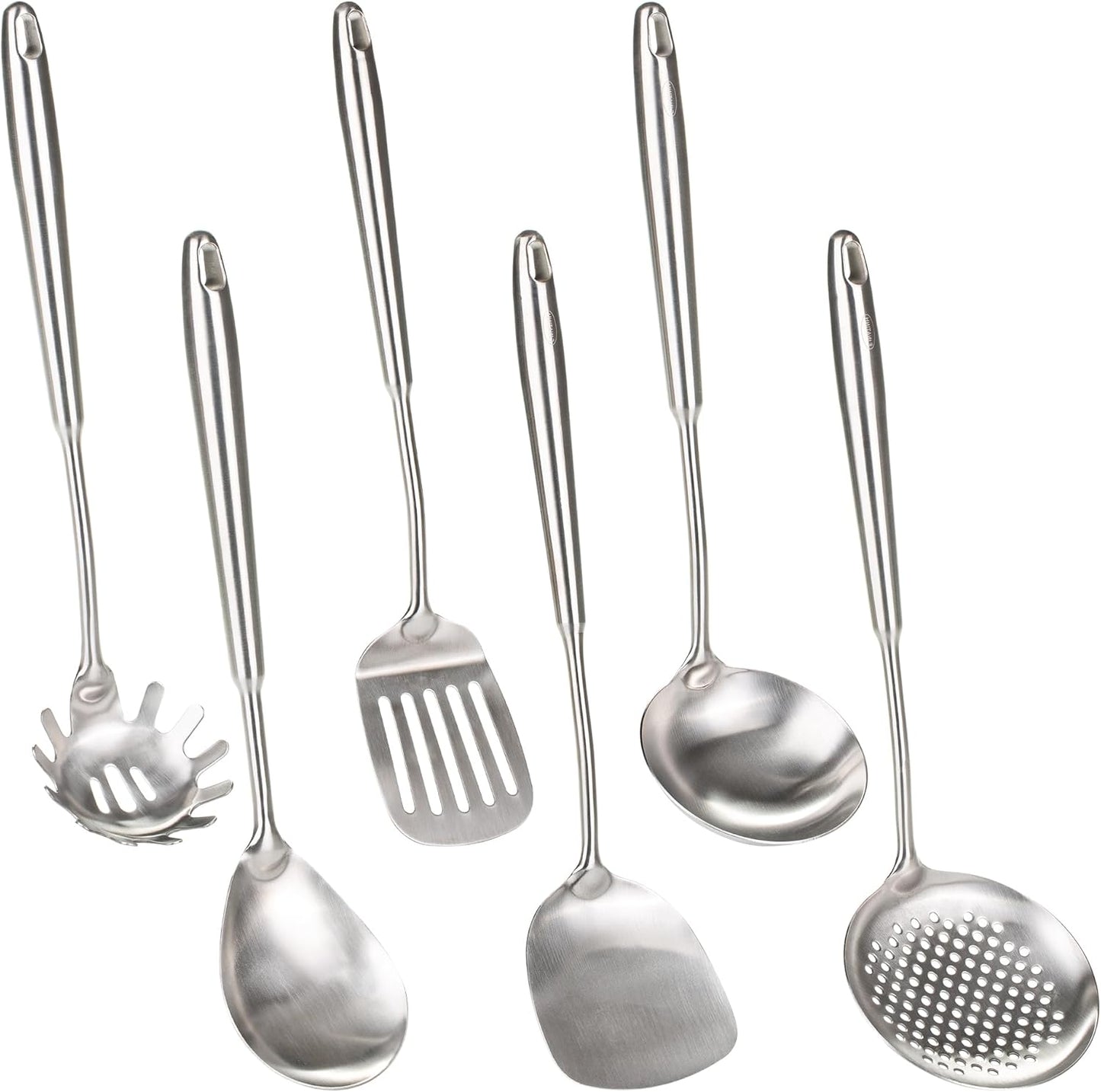 High Quality 6-Piece Stainless Steel Wok Spatula Set for Cooking