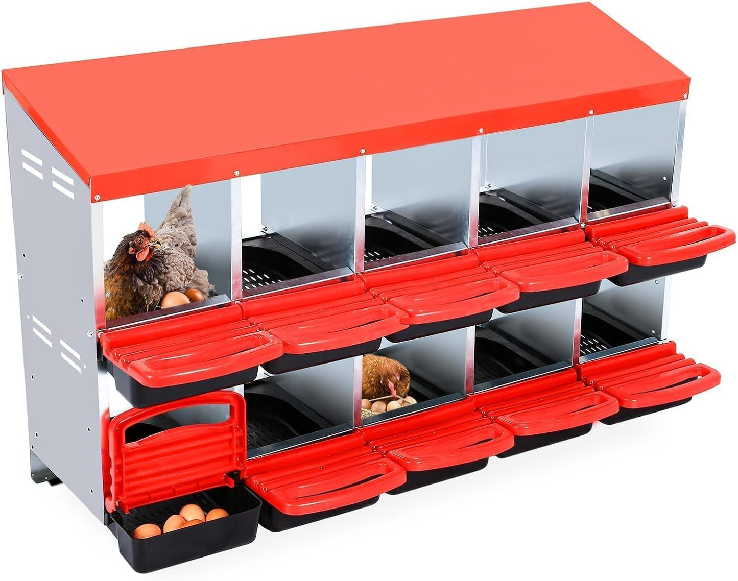 Roll Away Chicken Nesting Box for Easy Egg Collection and Care