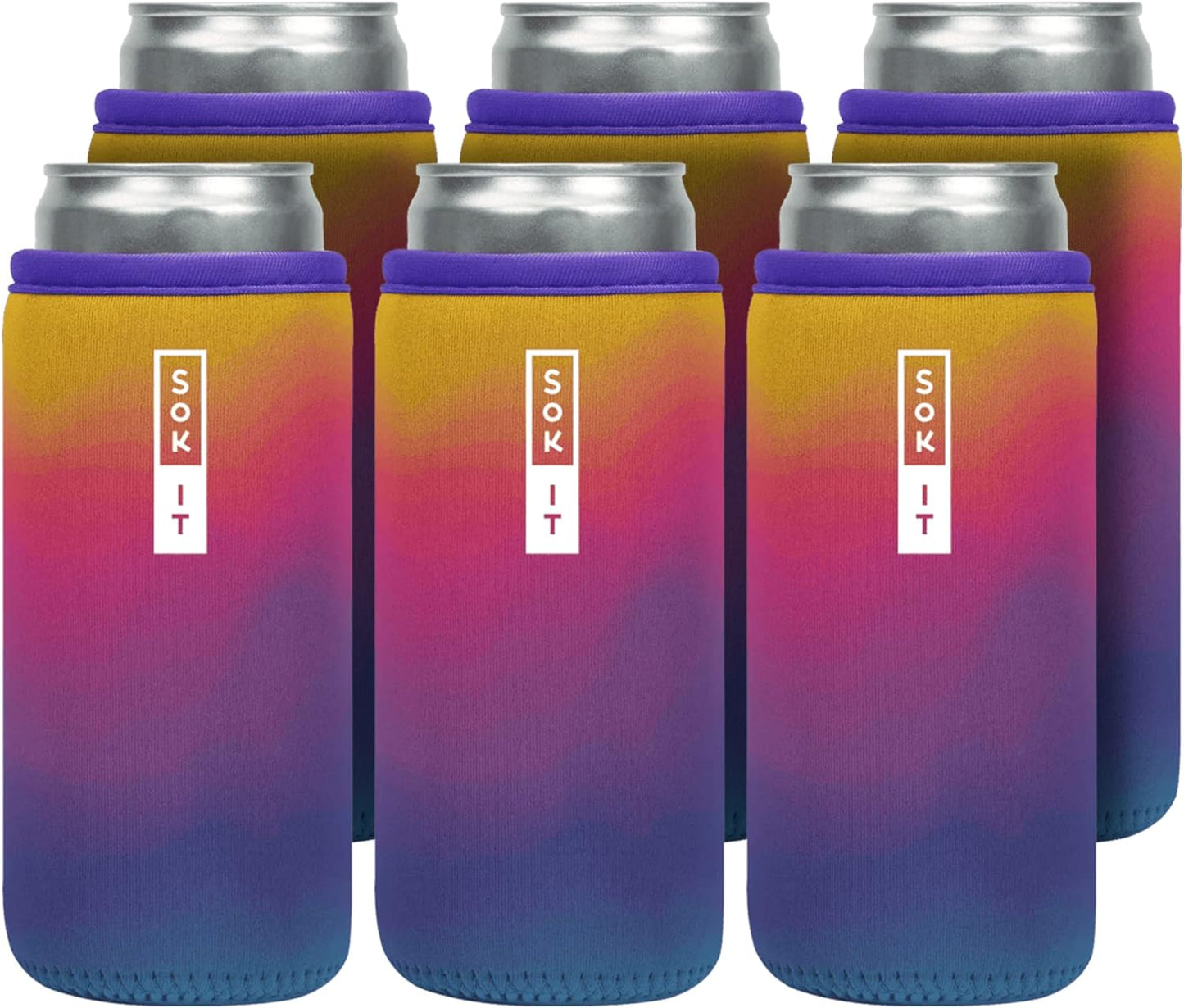 Sok It CanSok 6 Pack Sleeve for Beer & Soda Insulated Neoprene