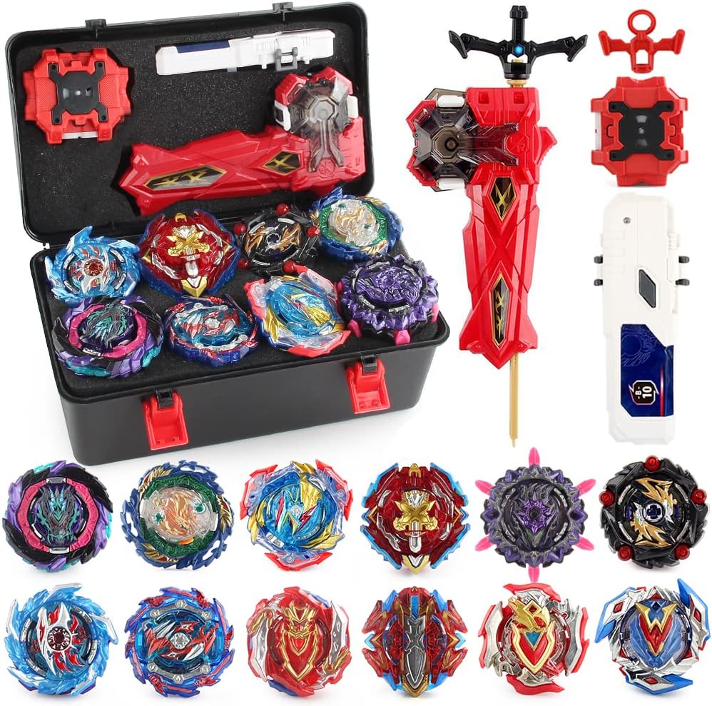 Battling Top Burst Launcher Game Set for Kids Age 6 and Up