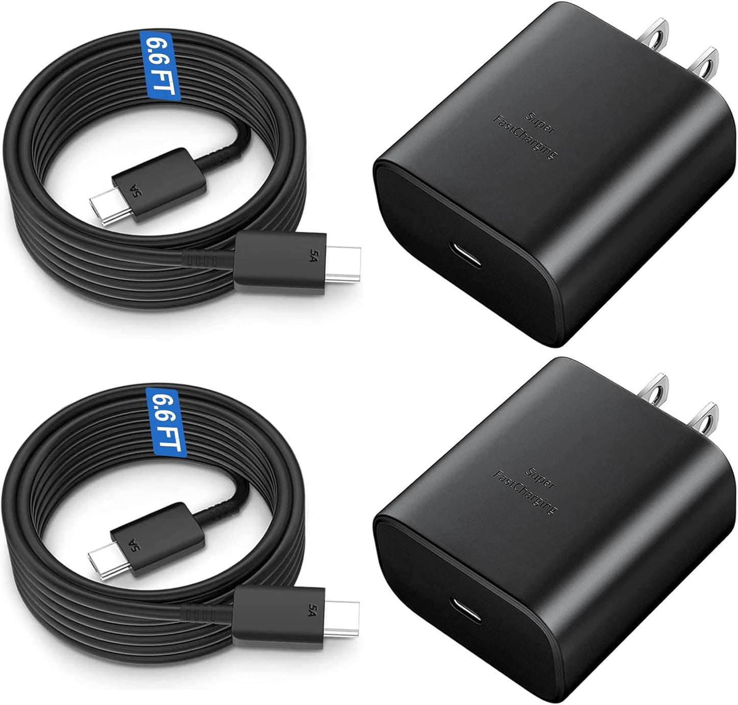 Super Fast 45W USB C Charger for Galaxy S25/S20 & Tab S8