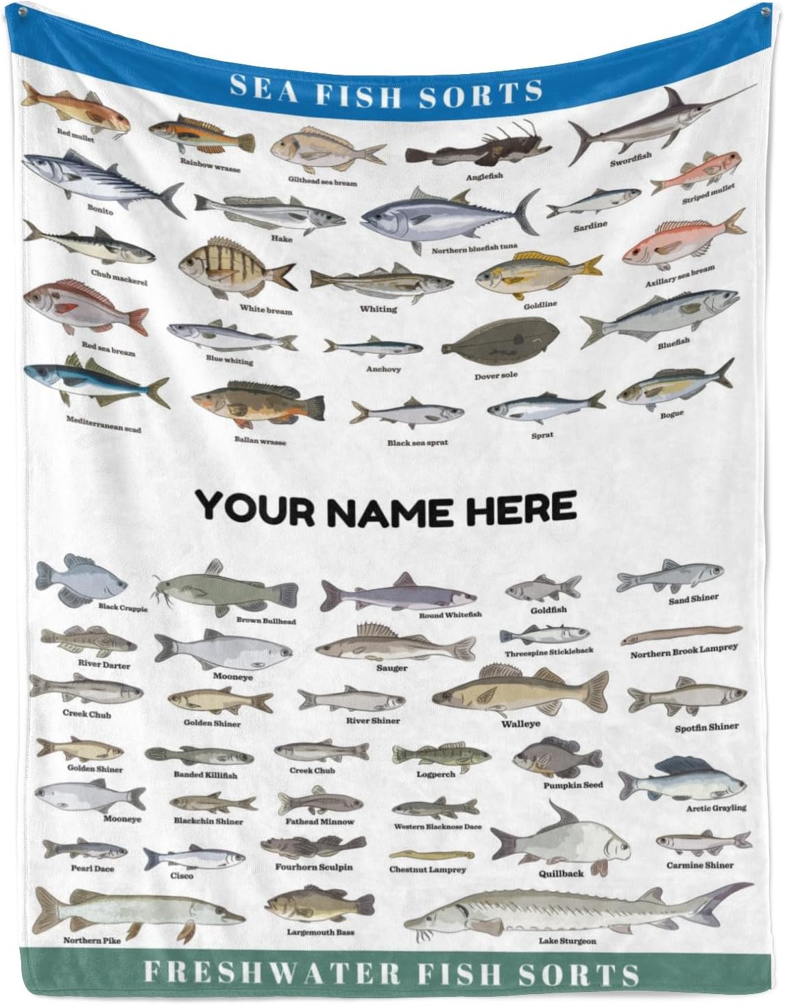 Custom Fishing Blanket - Personalized & Cozy