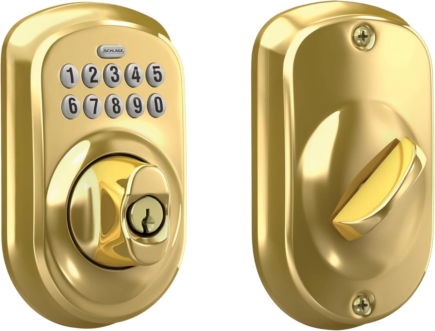 Schlage BE365 V PLY 505 Plymouth Keypad Deadbolt for Security