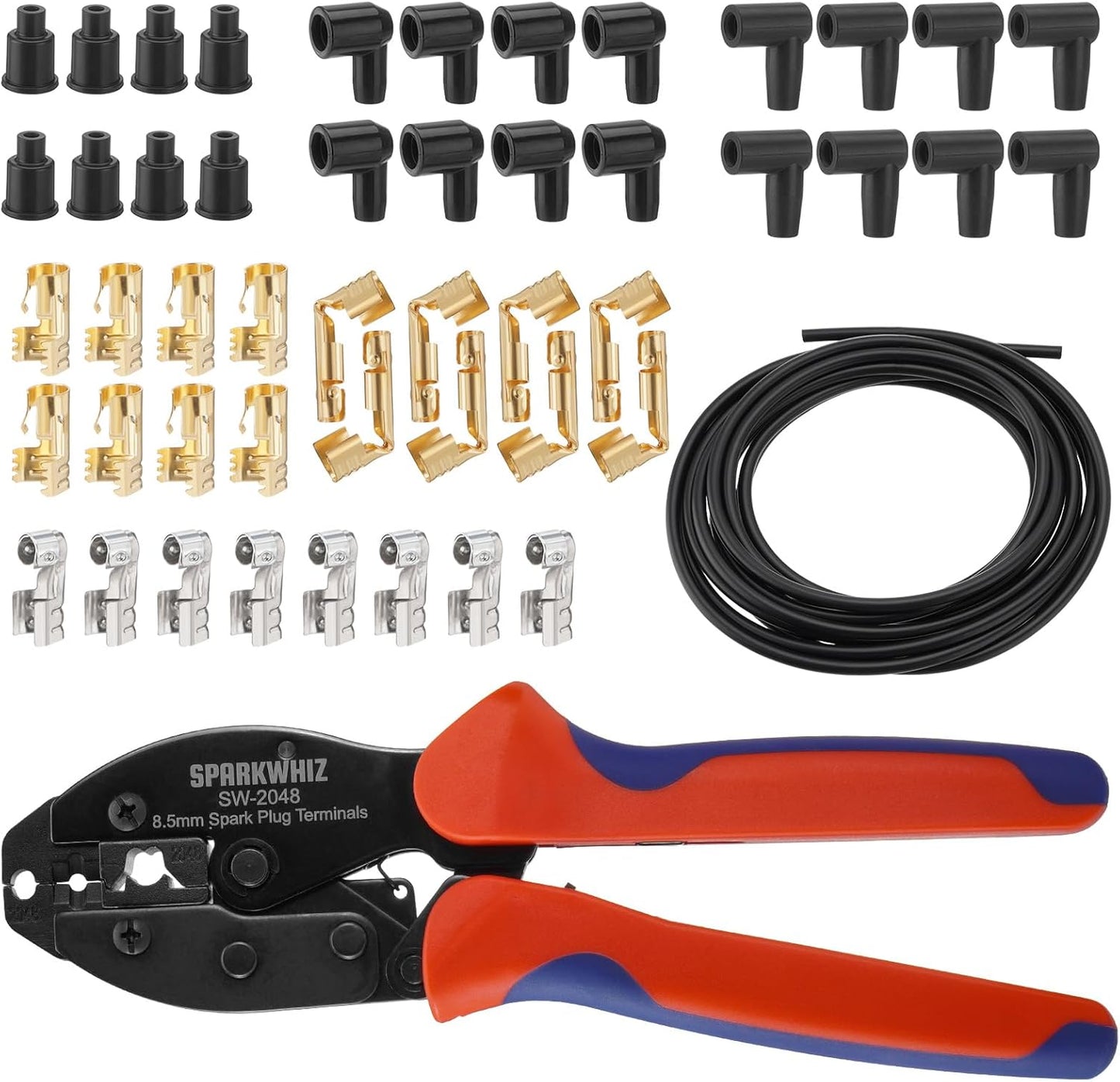 Ratchet Spark Plug Wire Crimping Tool Kit for Efficient Repairs