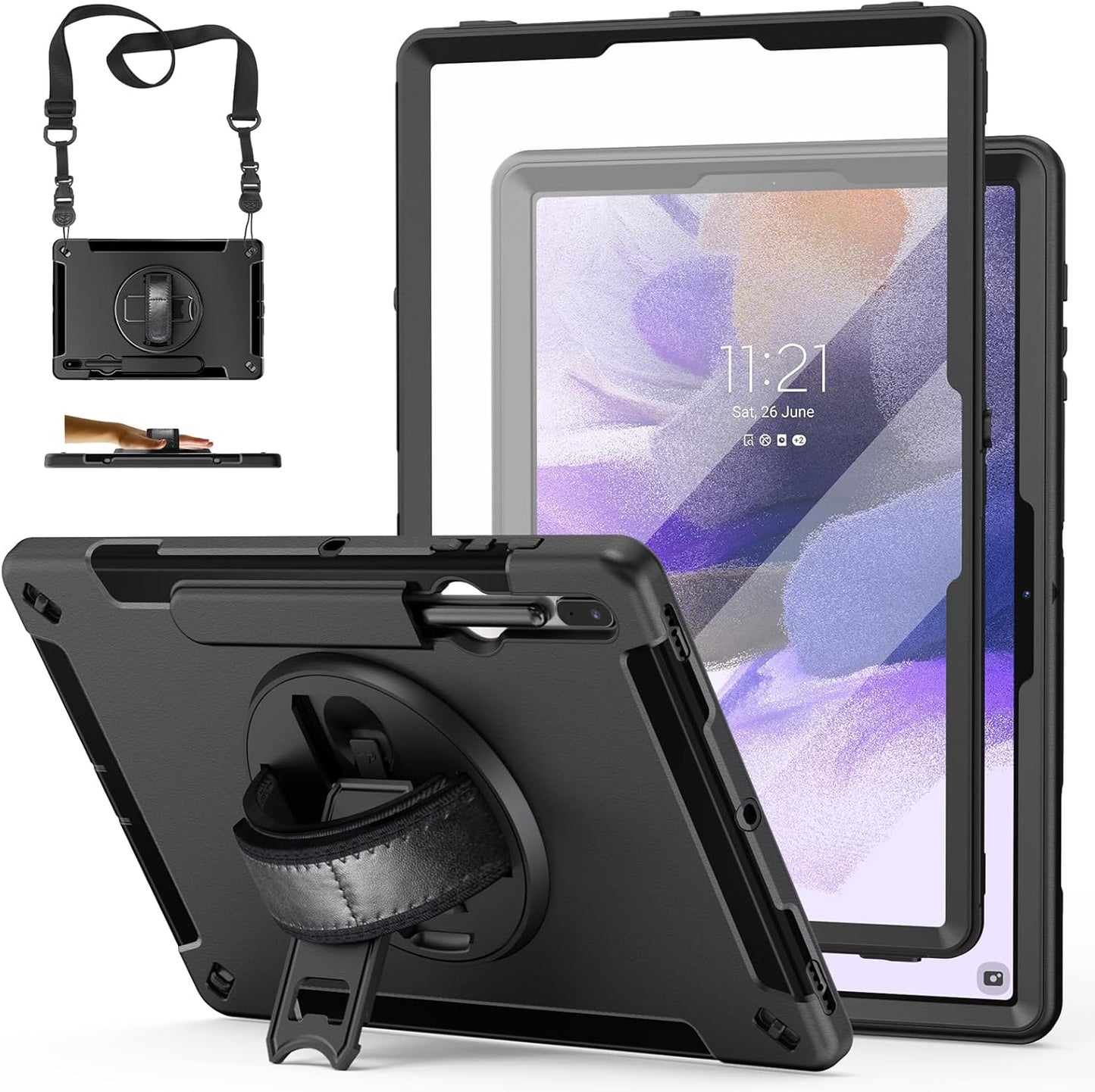 TPU Protective Case for Galaxy Tab S7 FE/S7 Plus/S8 Plus 12.4 INCH