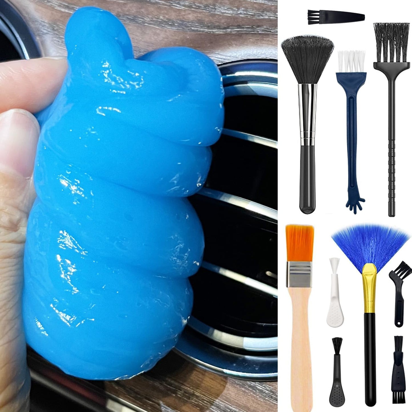 Car & Keyboard Cleaner Gel Kit - Dust-Free Solutions