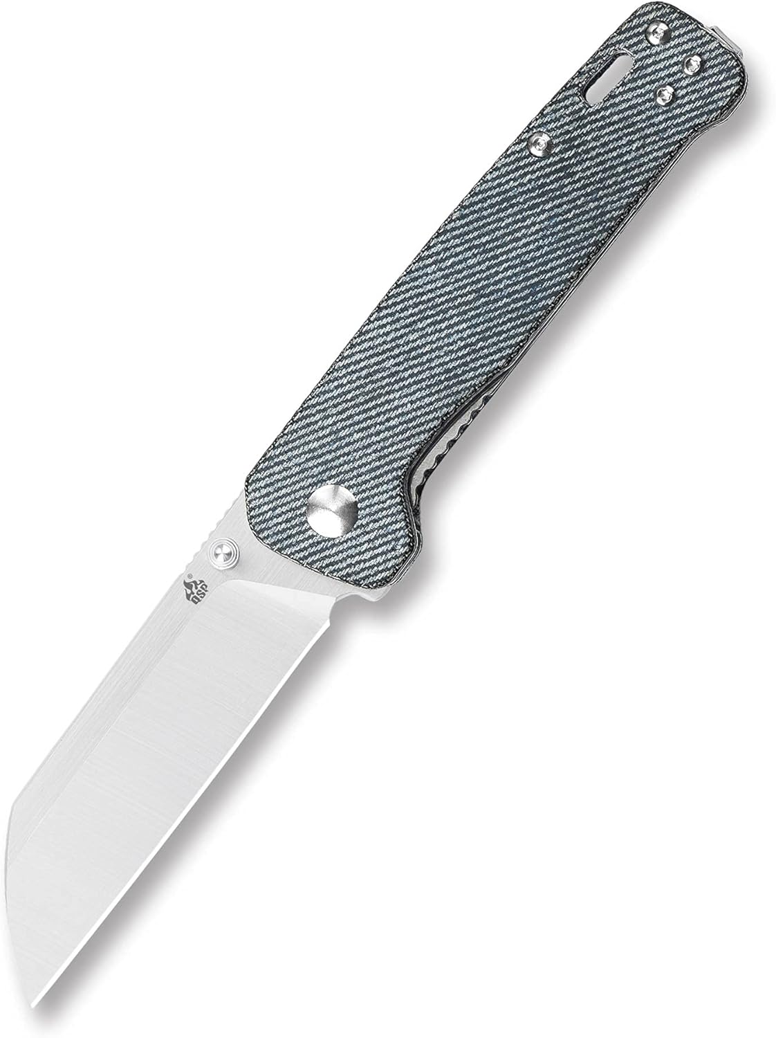 QSP Penguin Pocket Knife with D2 Blade and Denim Micarta Handle