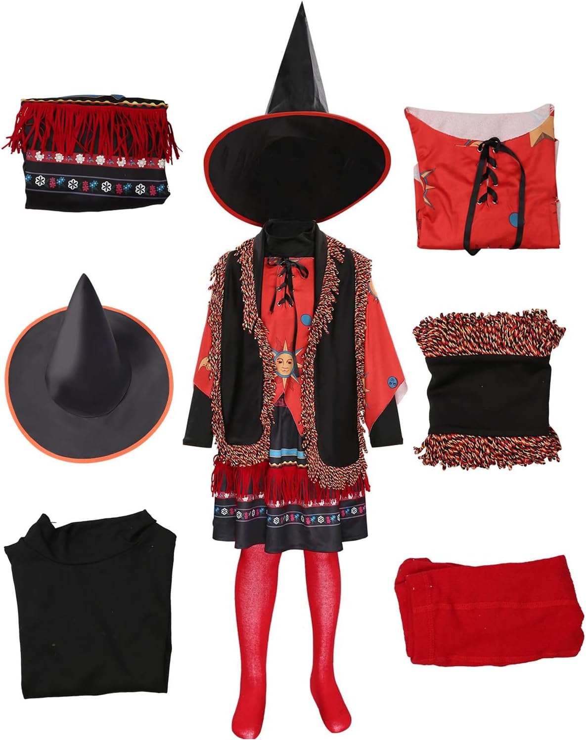 Kids Girls Sarah Sanderson Costume for Halloween Witch Dress