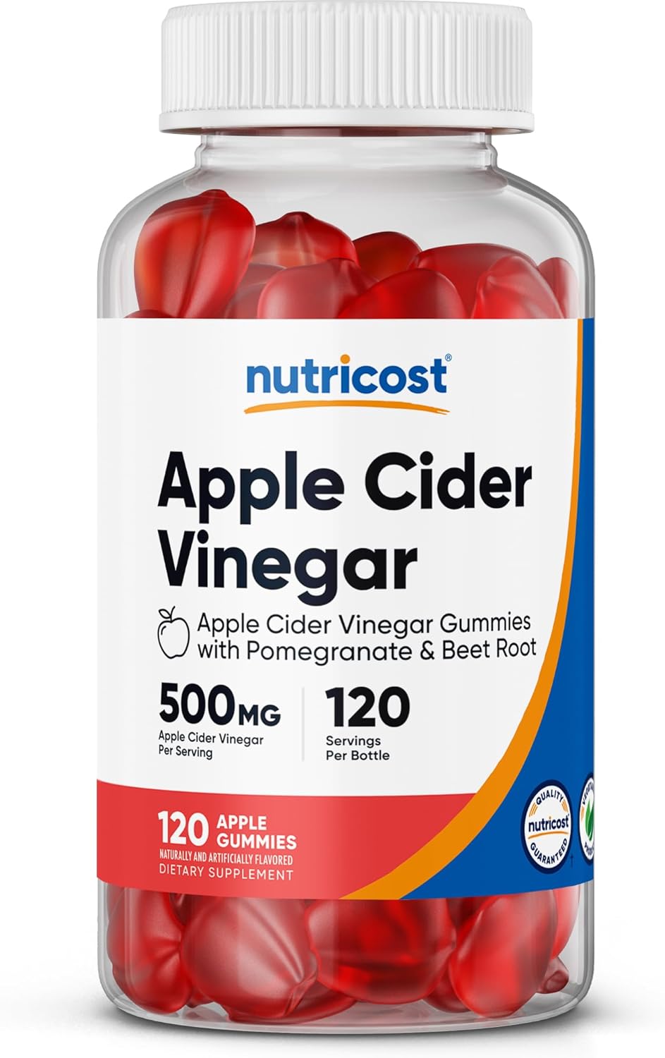 Apple Flavored ACV Gummies - Gluten Free & Non-GMO