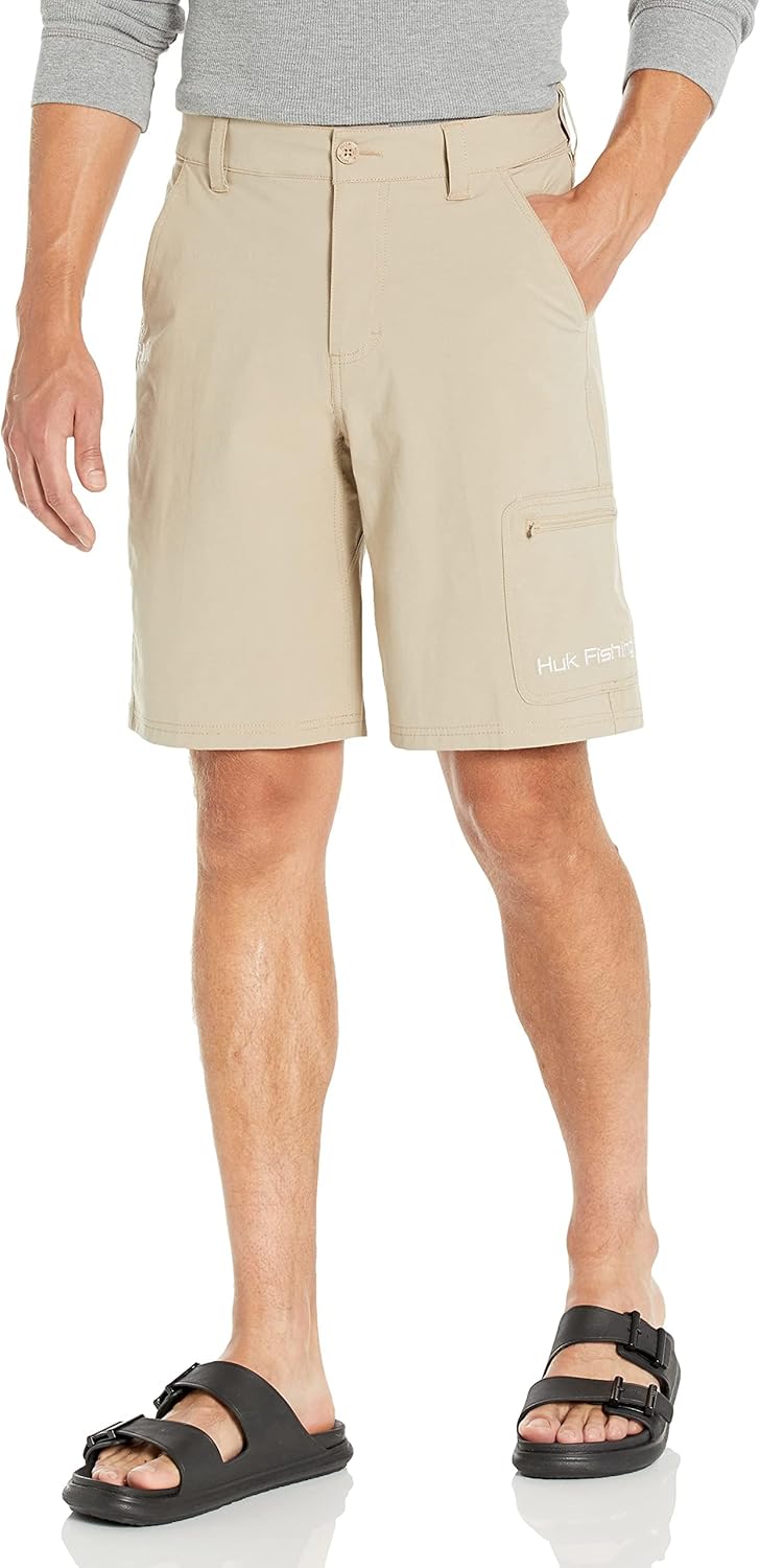HUK Men's Next Level Quick-Drying Fishing Shorts for Comfort