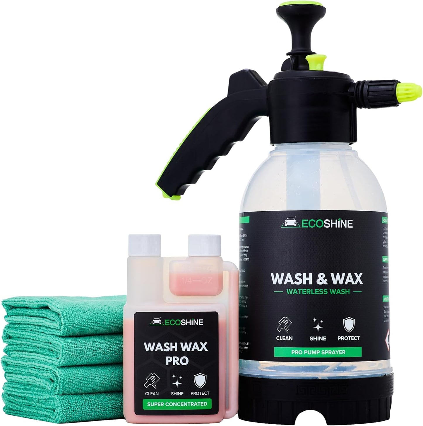 Ecoshine Waterless Car Wash Kit - Clean 100+ Cars Fast