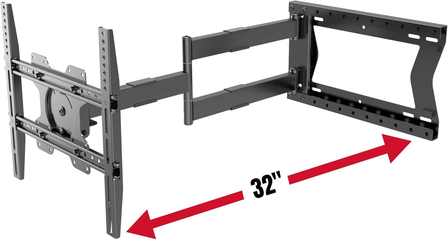 Physix Long Arm TV Wall Mount - Full Motion & Heavy-Duty