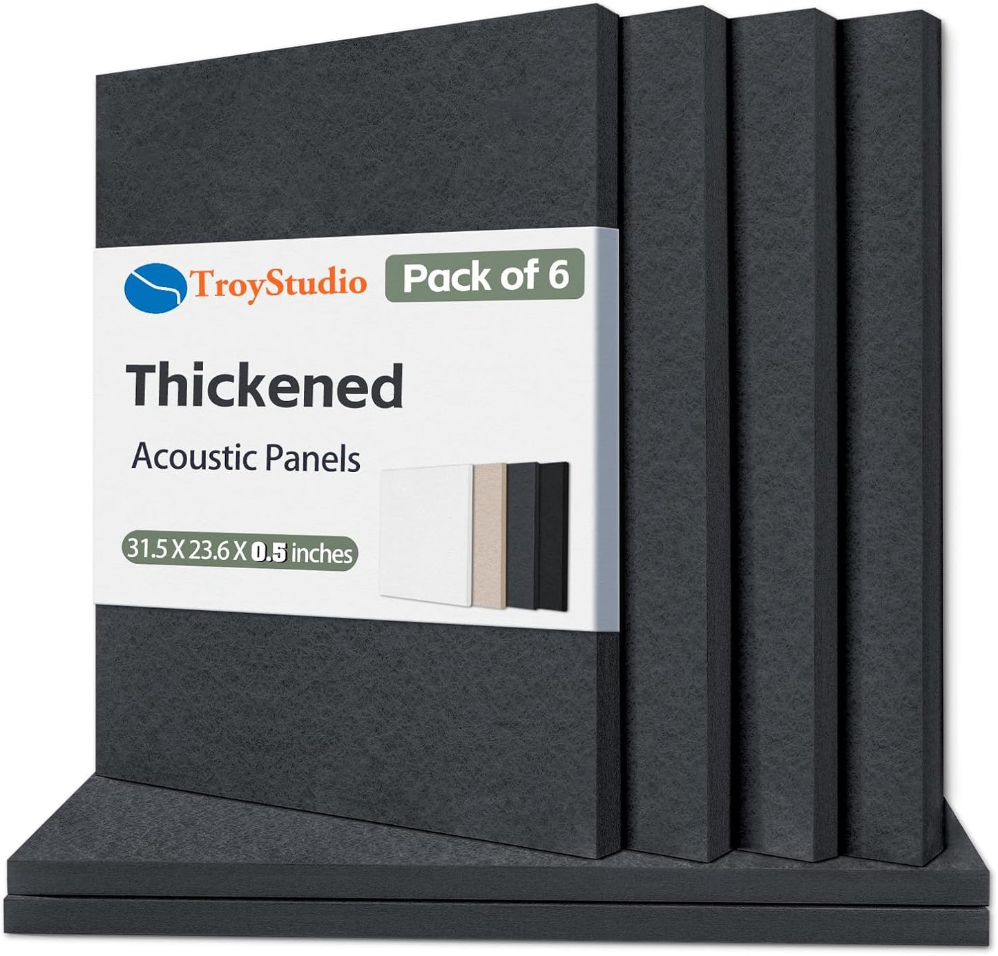 Thickened Acoustic Panels for Sound Absorption and Decor