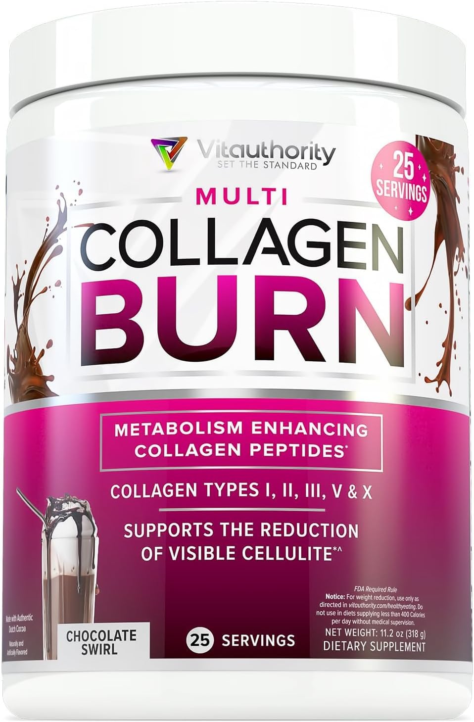 Vitauthority Collagen Peptides Powder for Weight Loss Support
