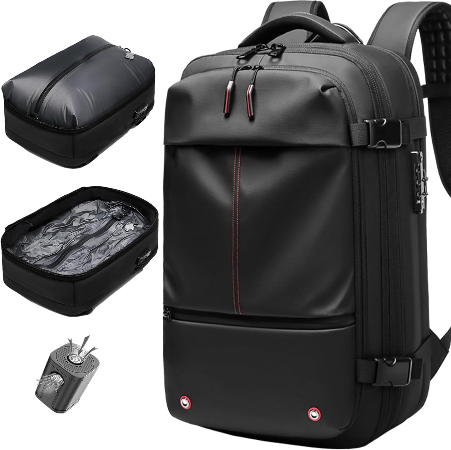 Vacuum Seal Backpack Travel 60L Expandable with Compression System