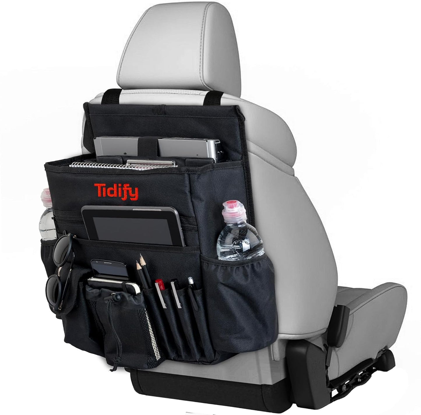 Tidify Back Seat Car Organizer with Tablet and Laptop Storage