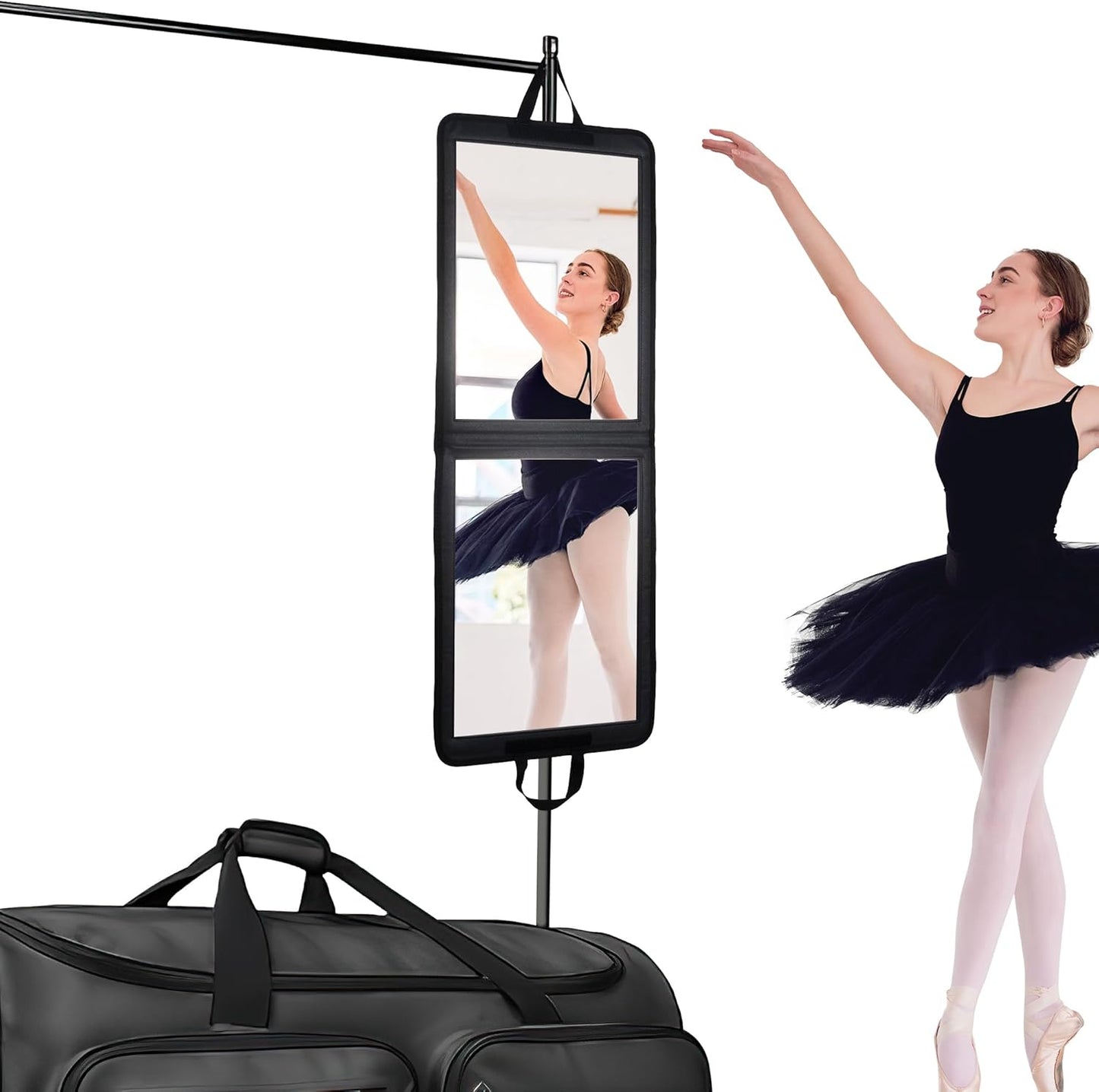 LPHUMEX Foldable Portable Full Length Mirror for Travel and Dance