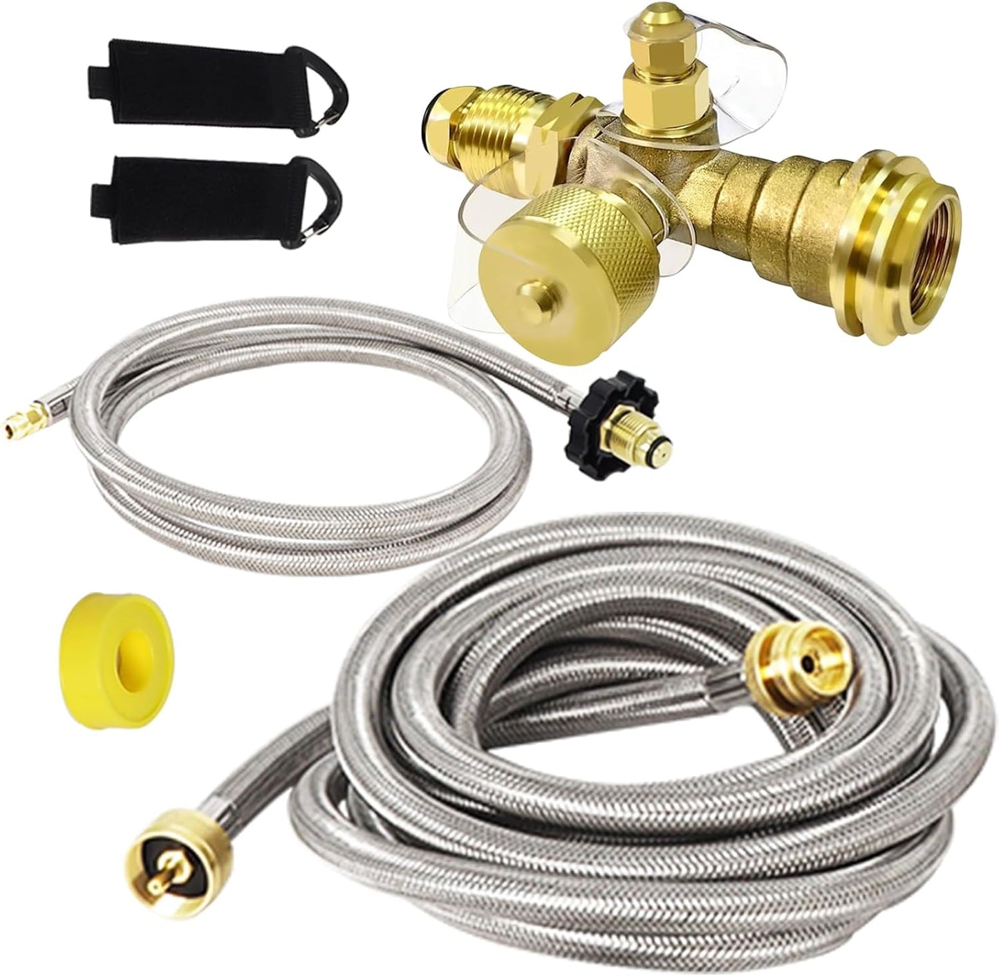 Extend a Stay RV Propane Kit with 5FT and 12FT Hoses for RVs