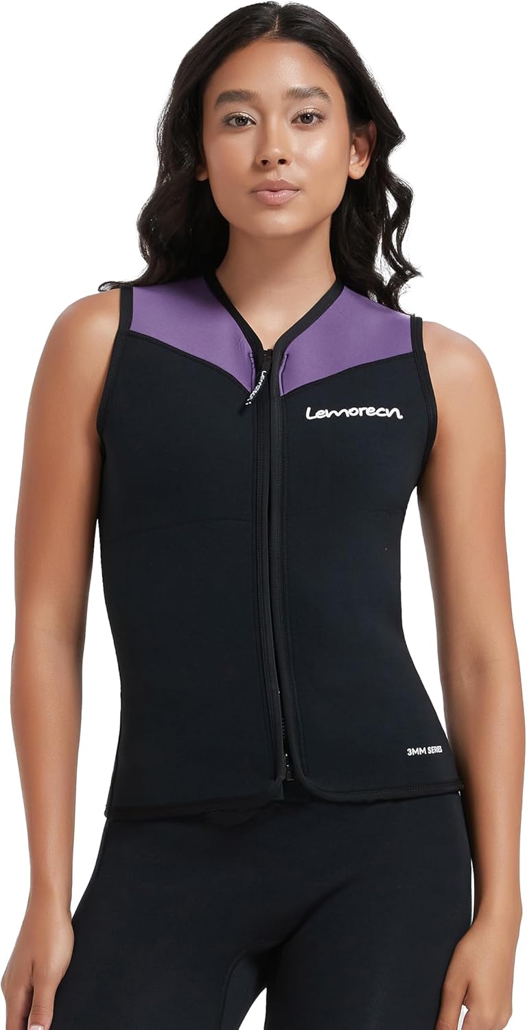 3mm Sleeveless Neoprene Wetsuit Top for Women - Dive Vest