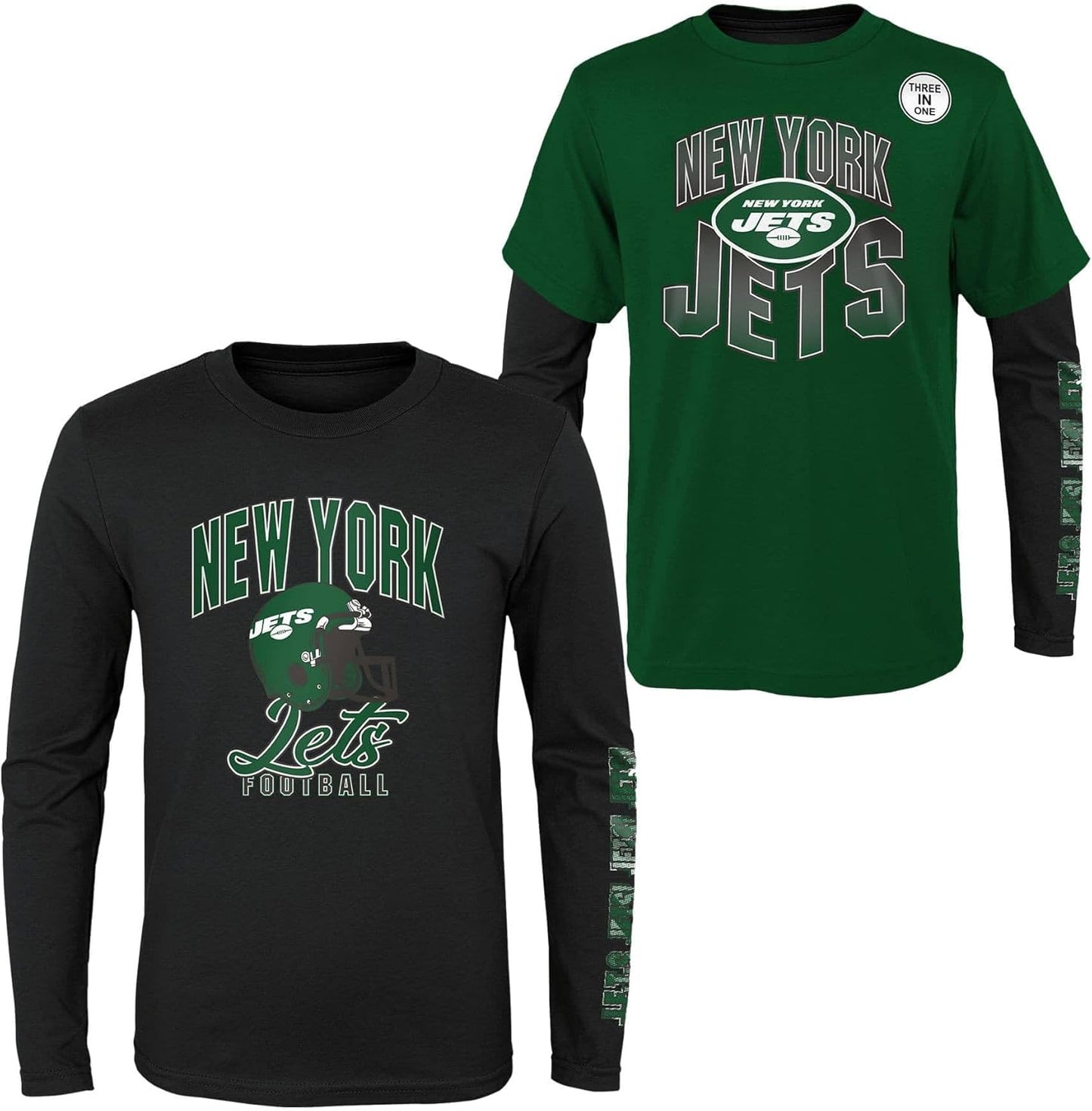 NFL Boys Youth Game Day Team Color T-Shirt and Long Sleeve Set