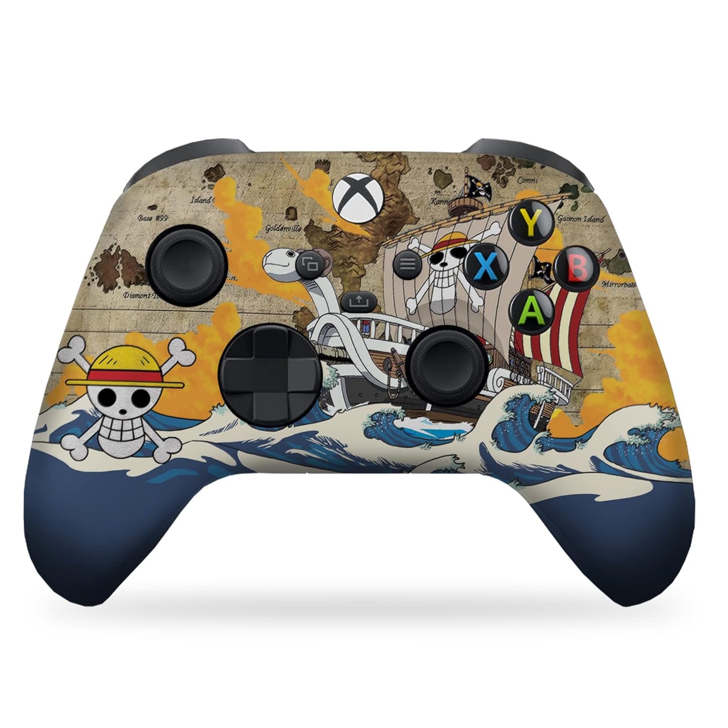 Custom Wireless X-box Controller with Hydro-Dip Printing