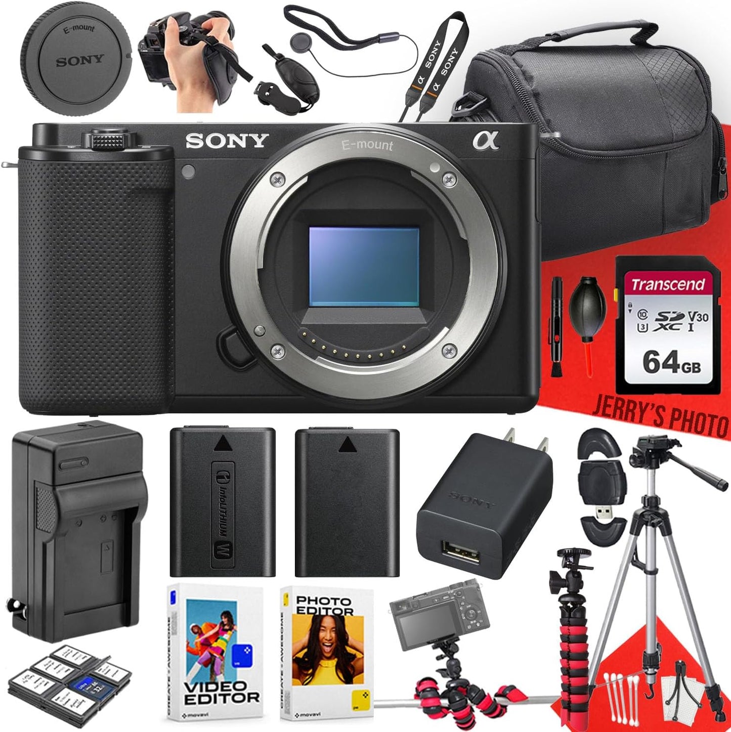 Sony ZV-E10 Mirrorless Camera Bundle for Vloggers and Creators