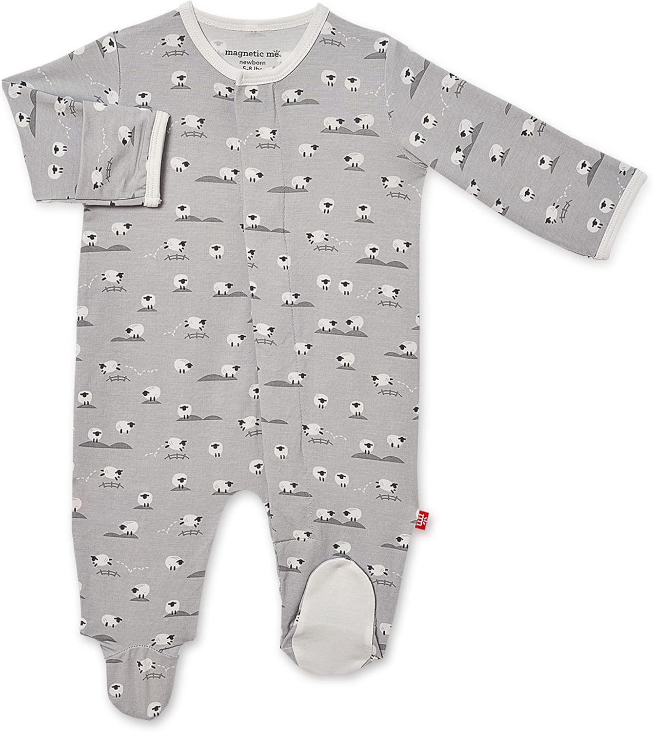 Magnetic Me Footie Pajamas for Easy Baby Sleepwear Changes