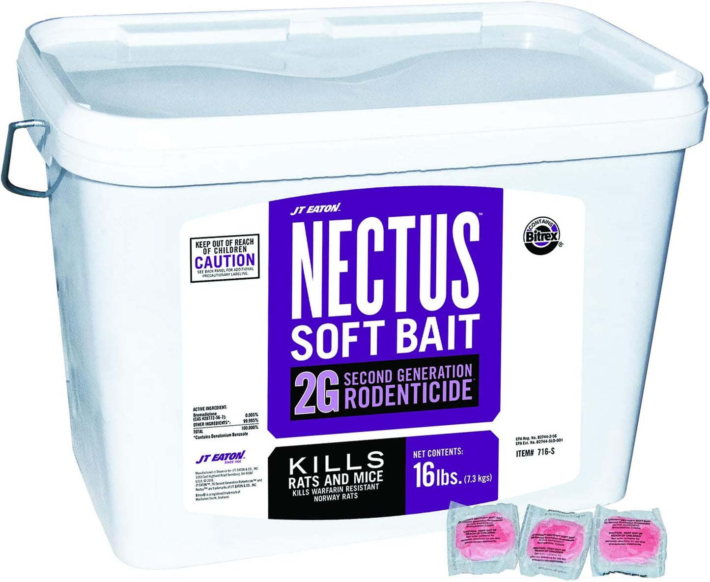JT Eaton 716-S Nectus Soft Bait for Effective Rodent Control