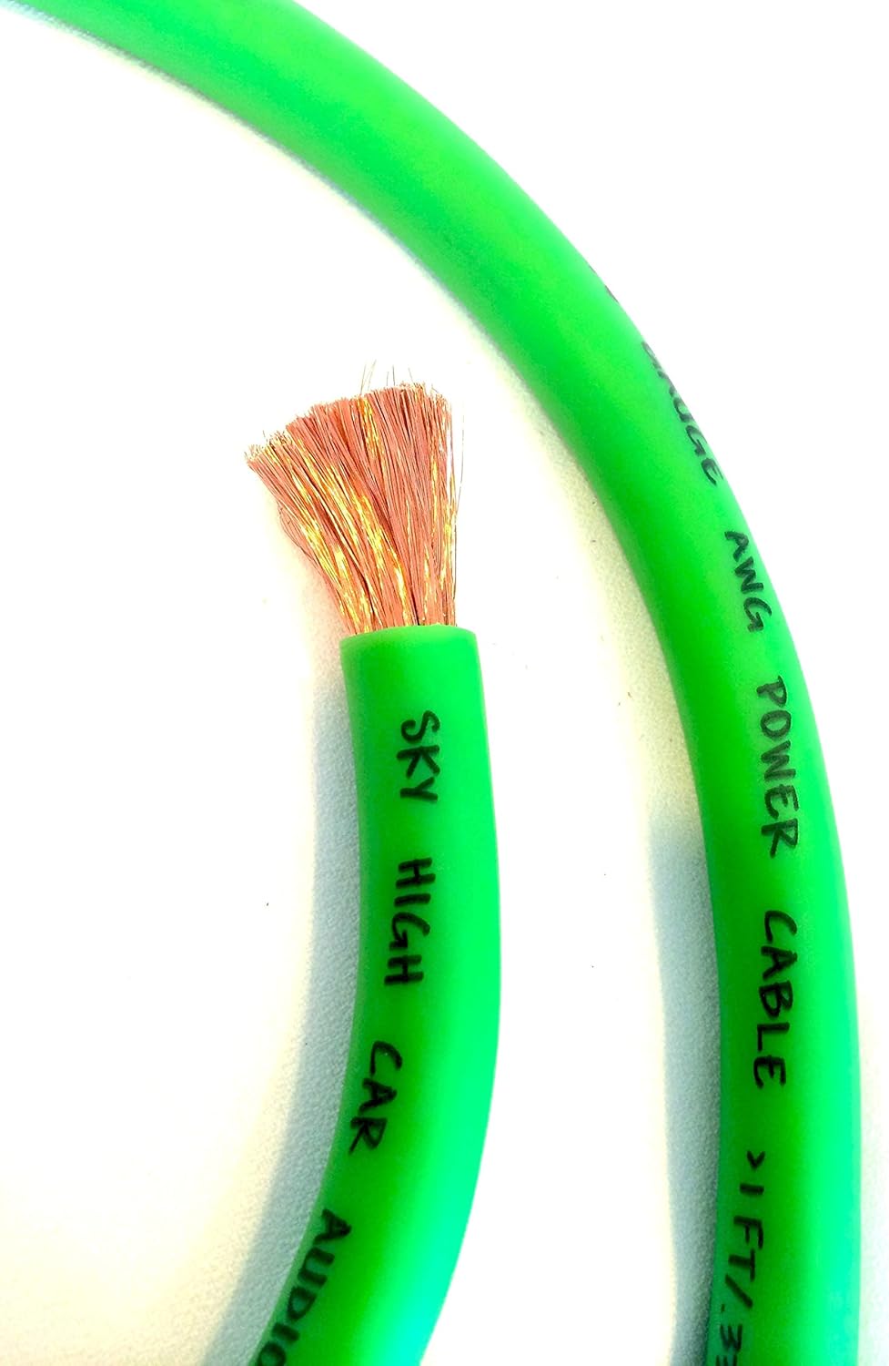 50 ft CCA 1/0 Gauge Oversized Green Power Ground Wire Review