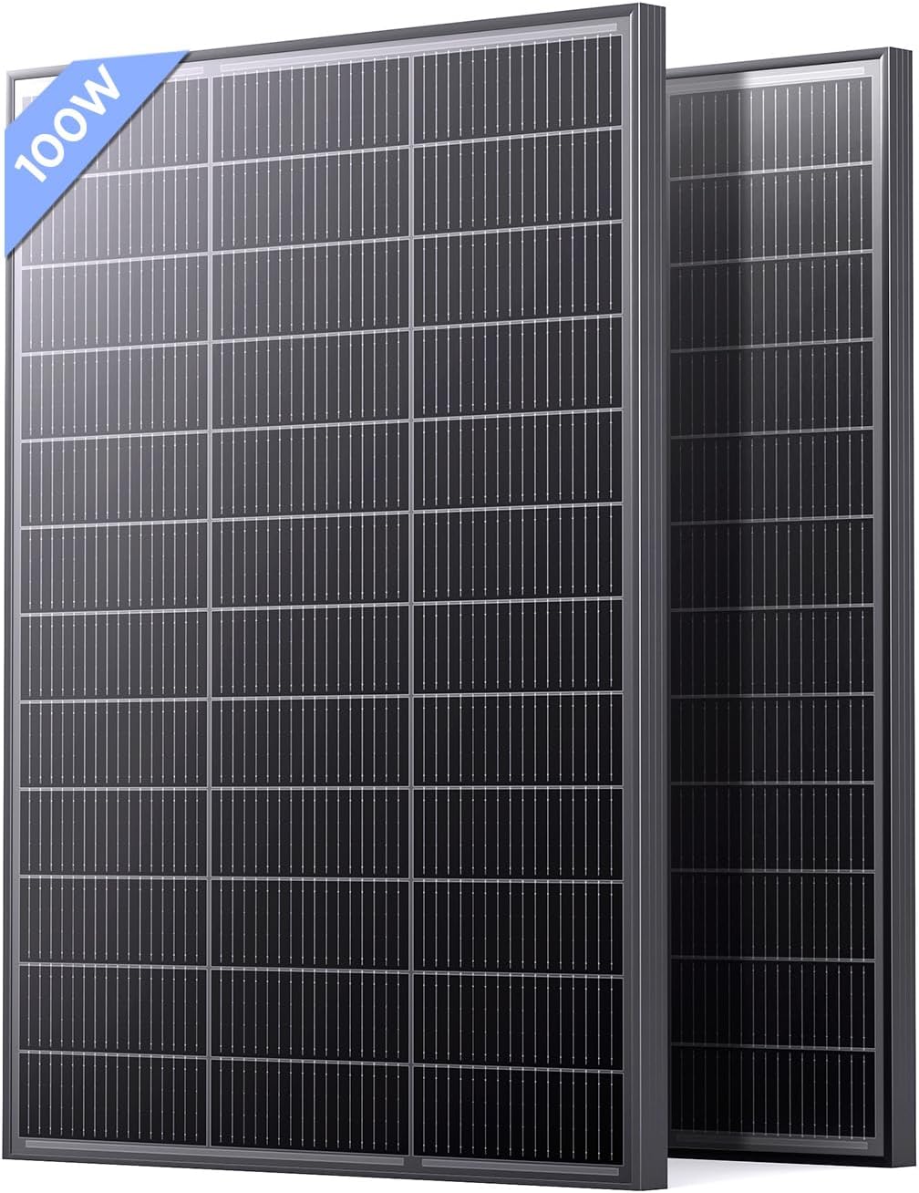 N-Type 200 Watt Solar Panel 2-Pack for RVs and Off-Grid Use