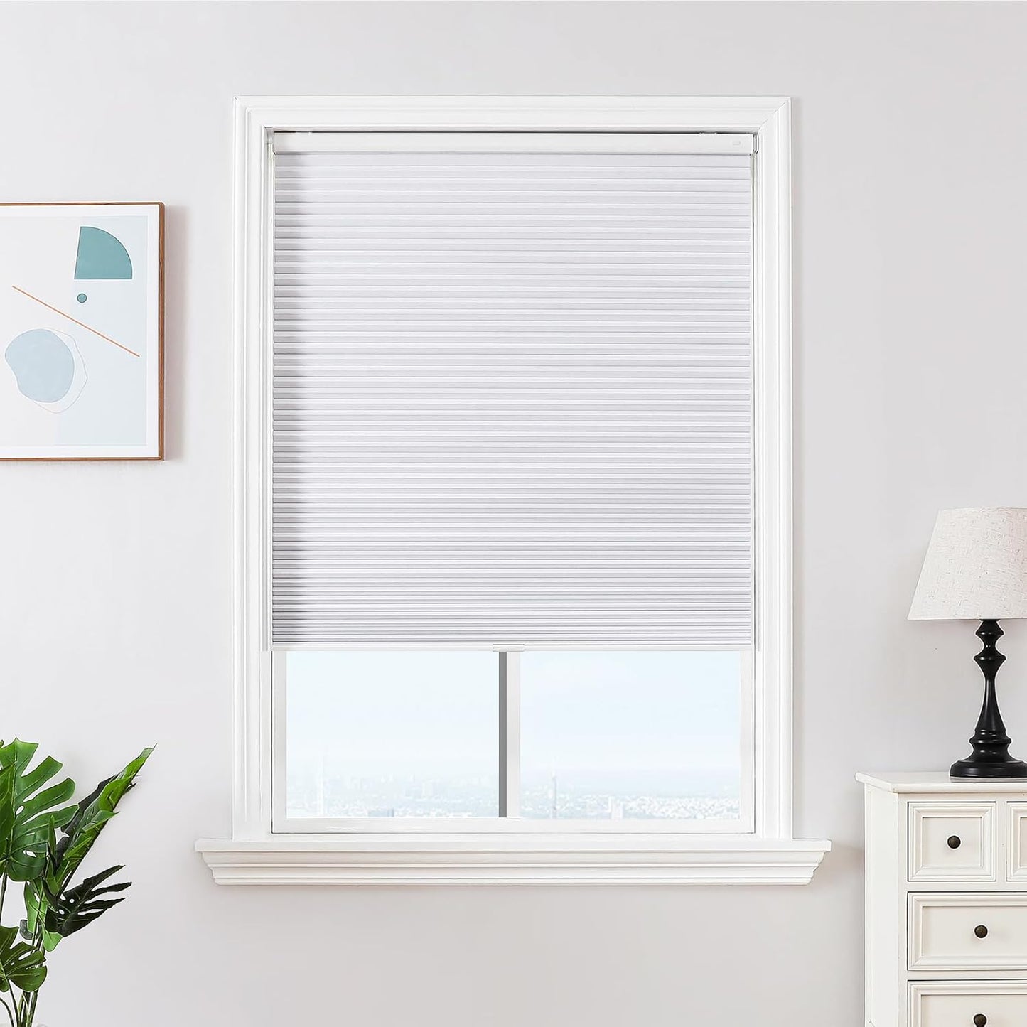 Joydeco No Tools No Drill Window Blinds for Complete Darkness