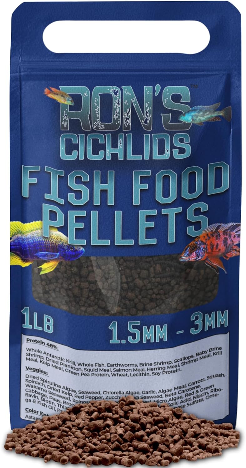 RON'S CICHLIDS African Cichlid Fish Food for Vibrant Aquariums