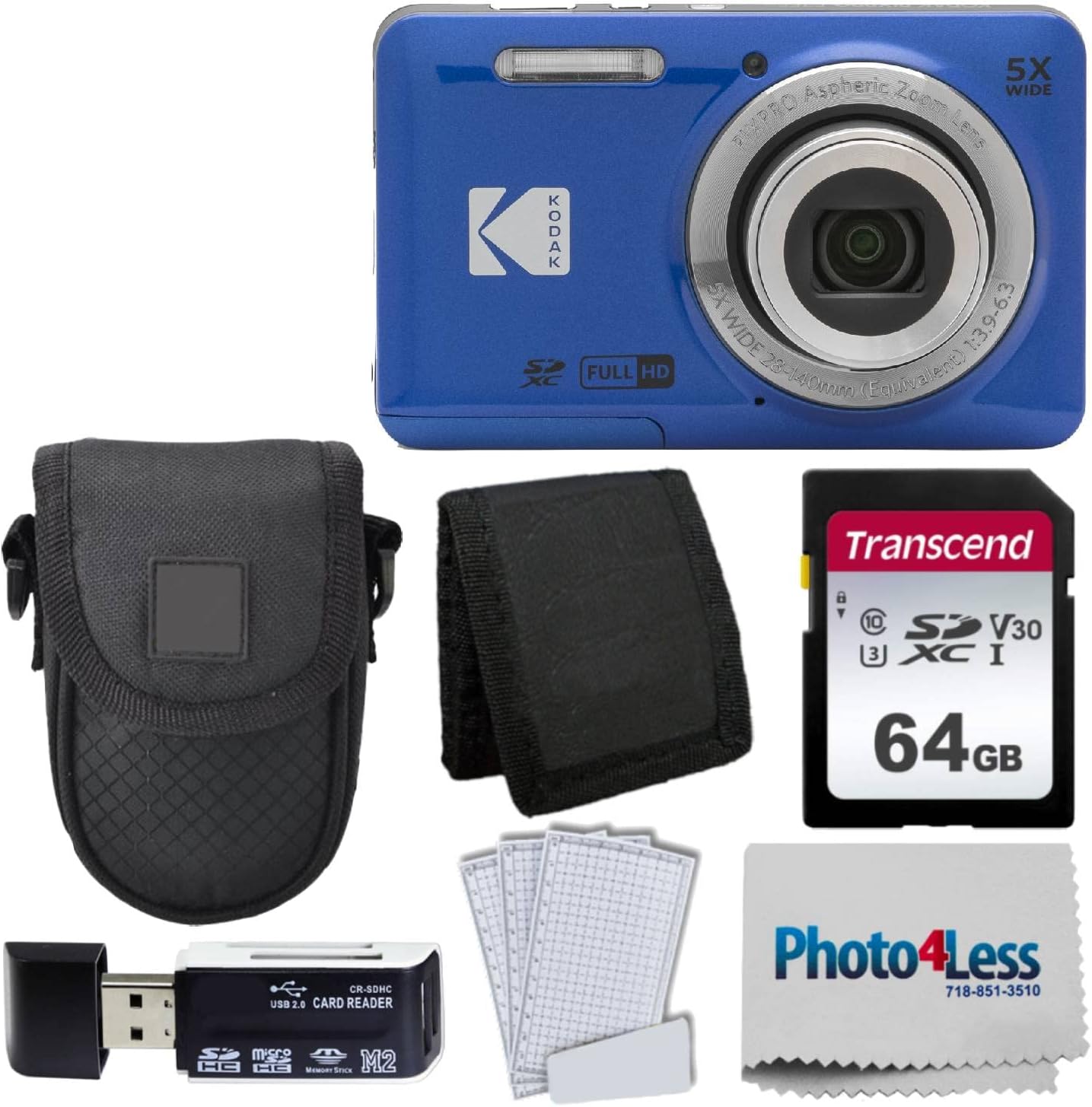 Kodak PIXPRO FZ55 Digital Camera Bundle with Accessories Included
