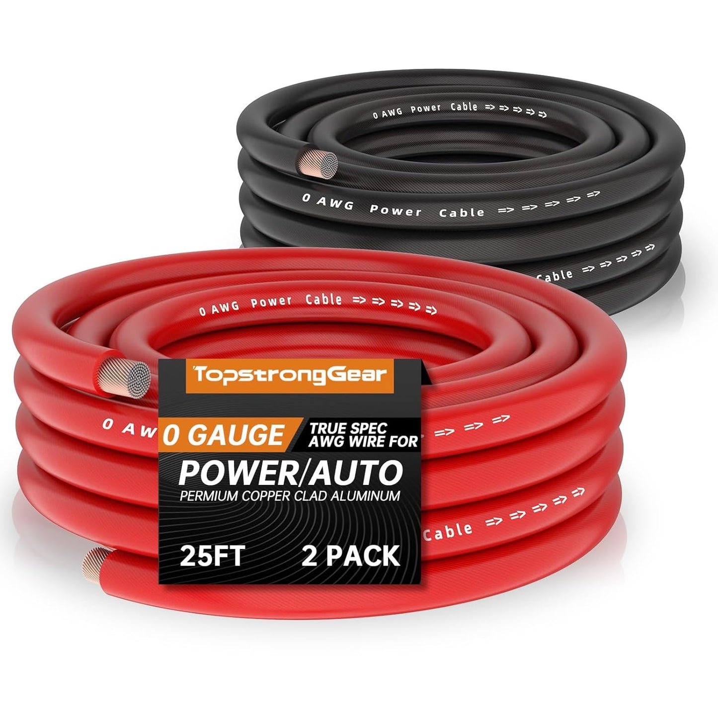 TopstrongGear 0 Gauge Power Wire for Reliable Electrical Projects