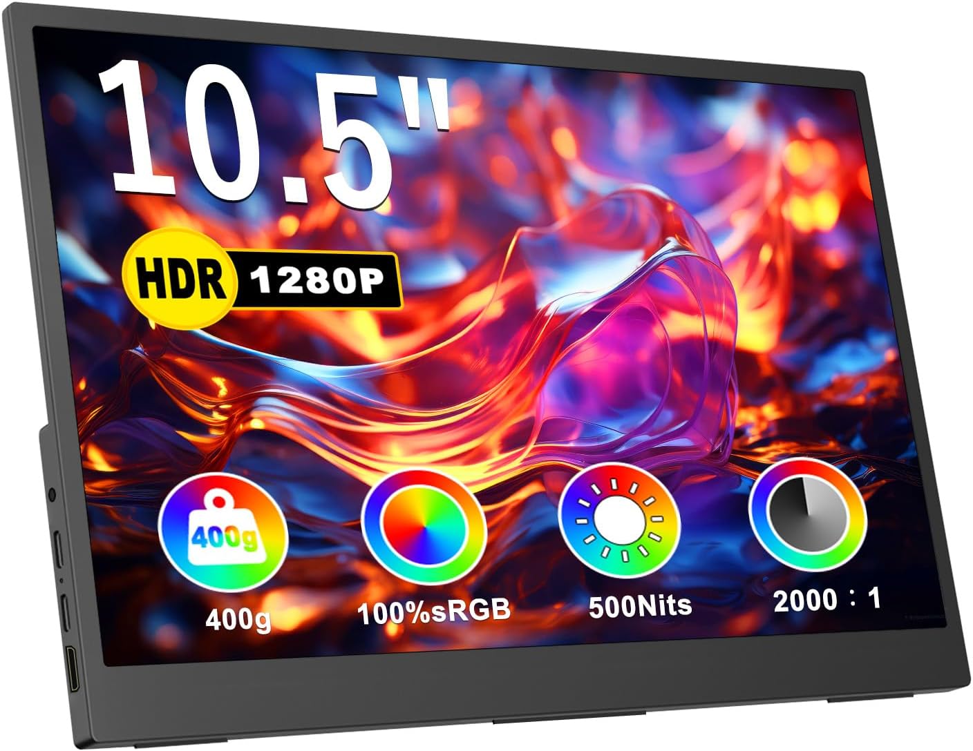 Topmonitor 10.5 FHD Portable Monitor - Ultimate Compatibility!