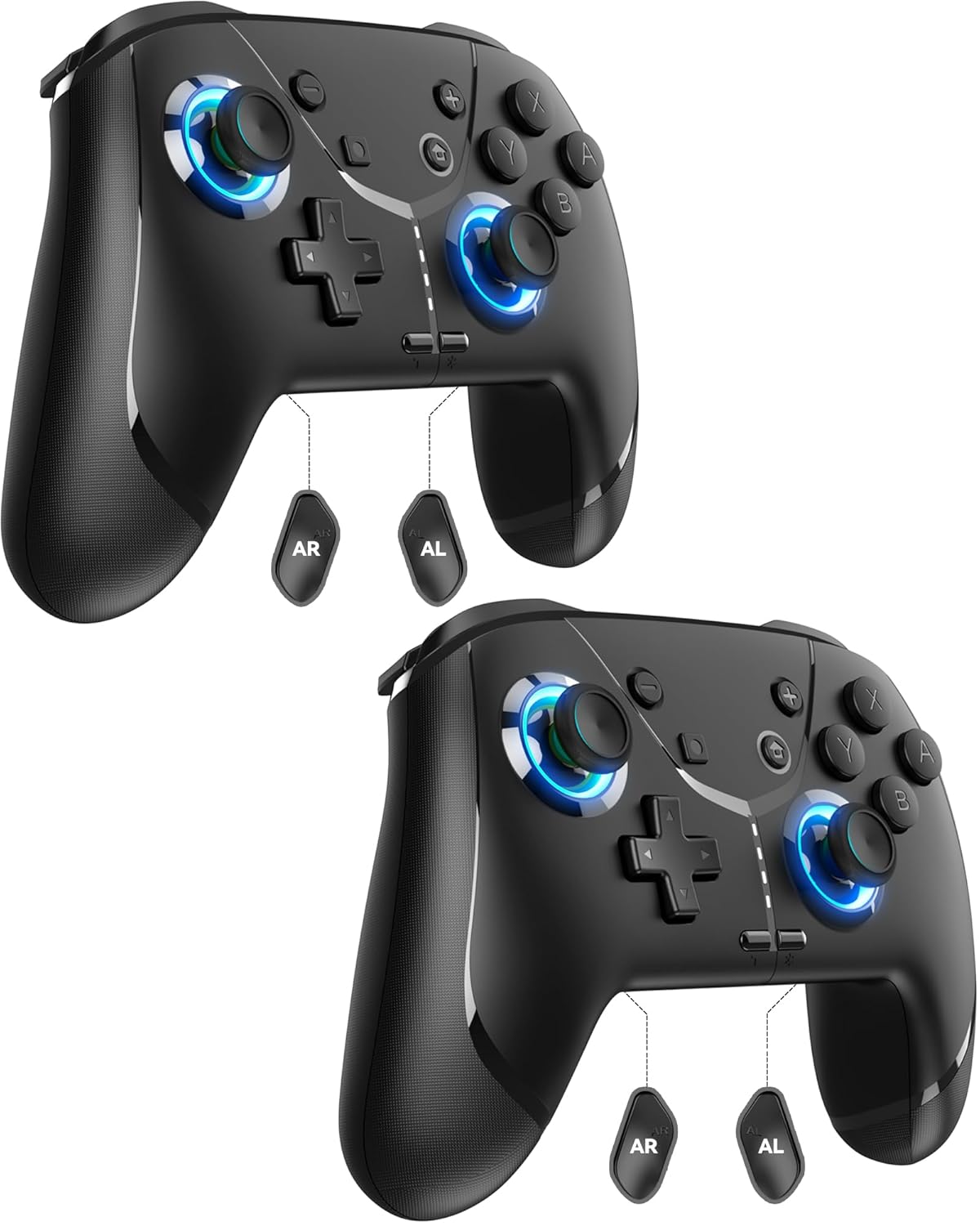 Wireless Game Controller for Nintendo Switch 2, Lite, OLED - 2 Pack