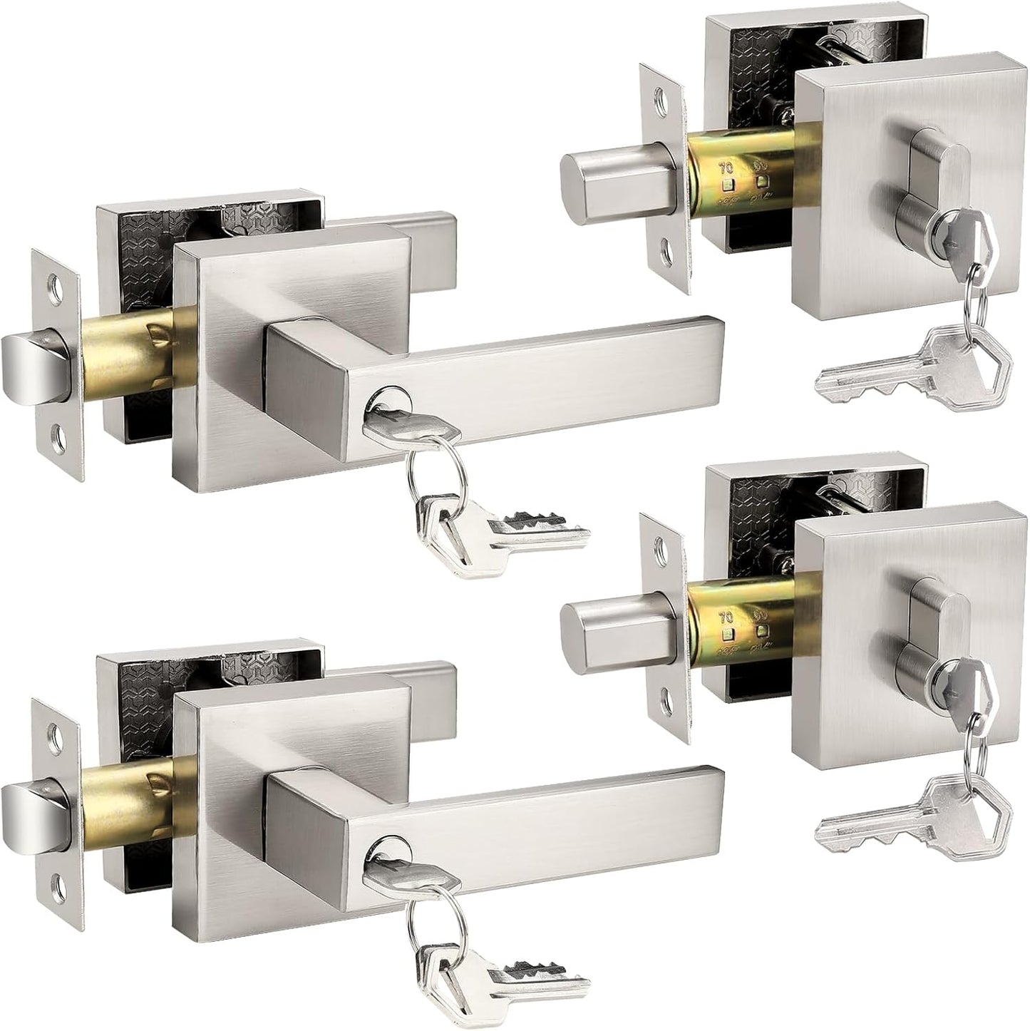 Probrico Square Entry Levers and Deadbolts Combo Pack Review