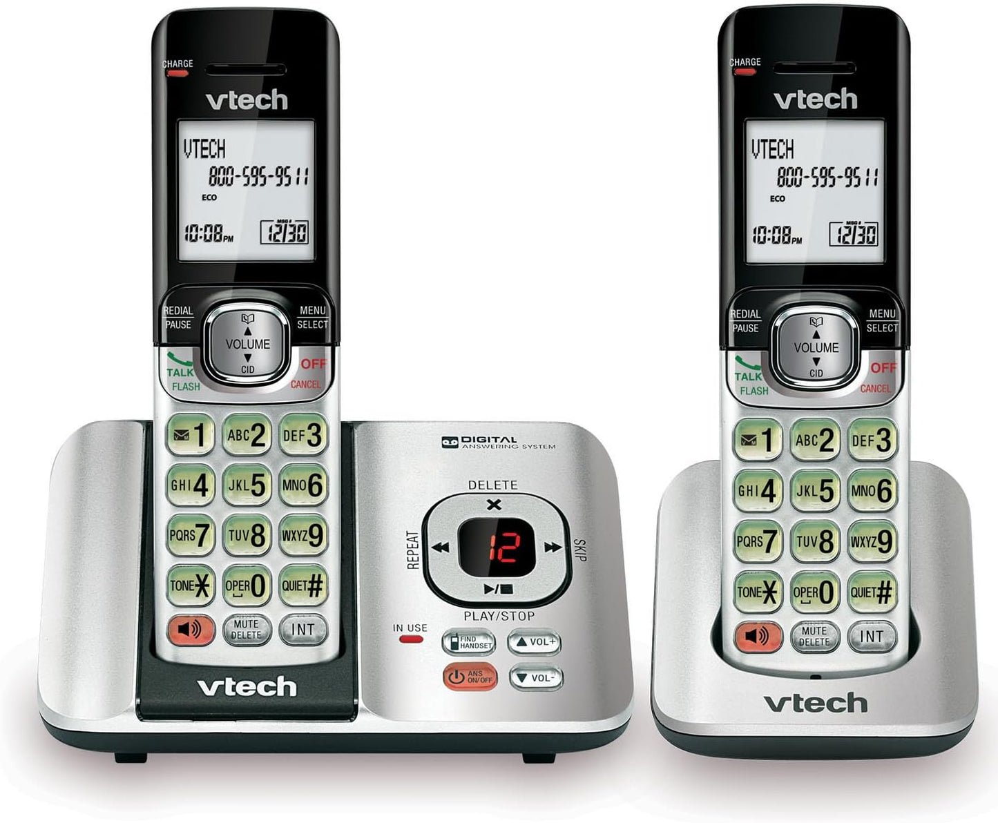 VTech CS6529-2 DECT 6.0 Phone System with 2 Cordless Handsets